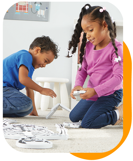 USA Map Floor Puzzle - 54 Piece Foam Puzzle With States & Capitals For Kids