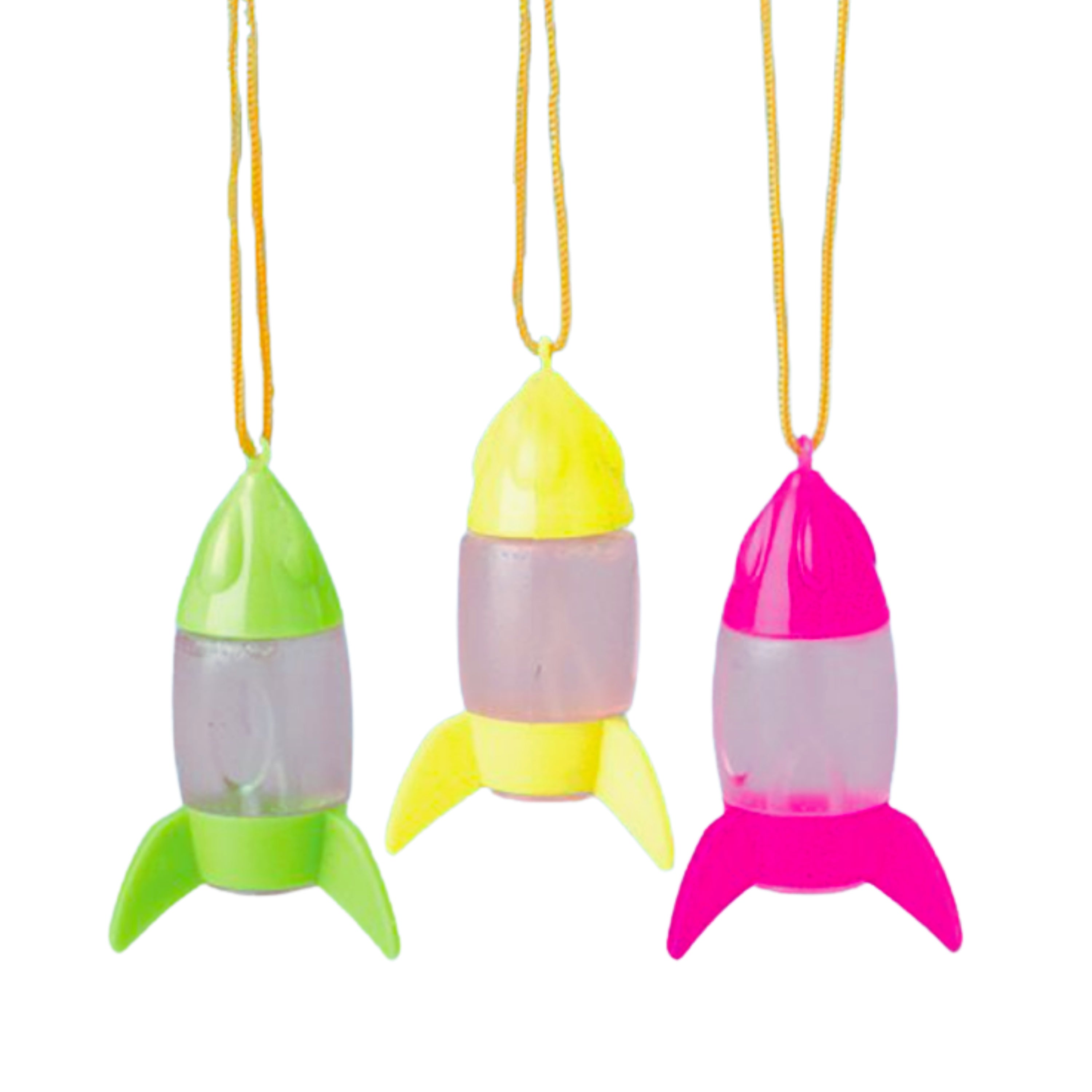 Rocket Ship Bubble Necklace with Bubble Solution