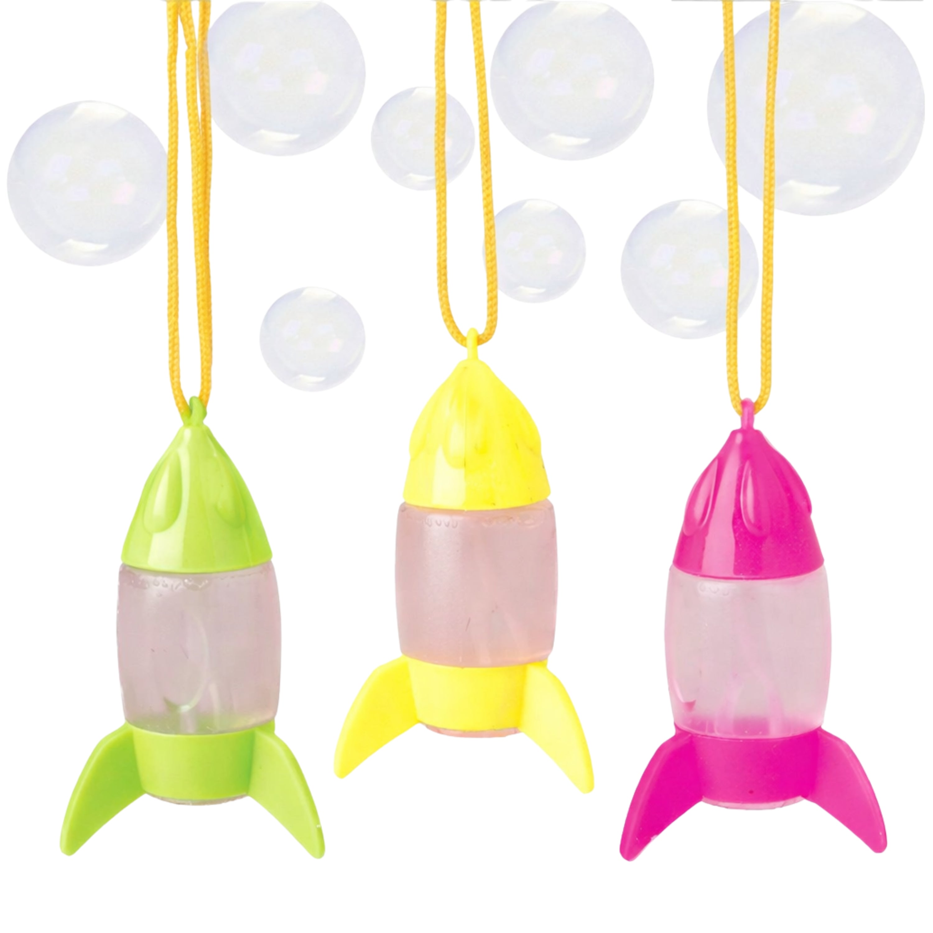 Rocket Ship Bubble Necklace with Bubble Solution