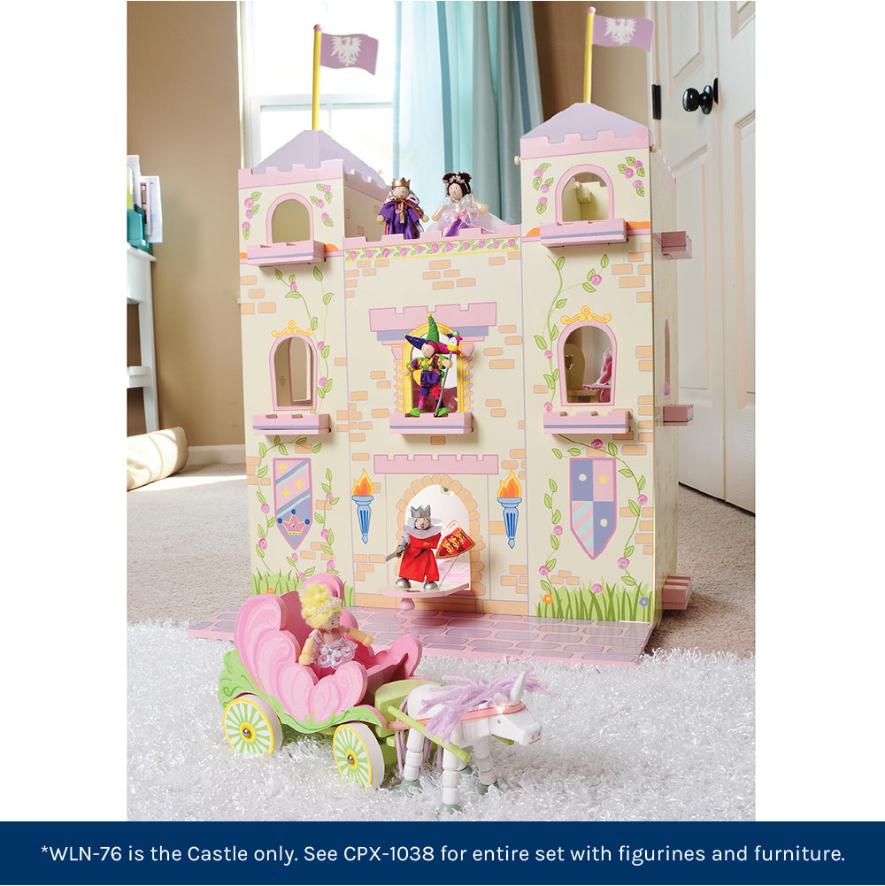 Wooden Fairytale Castle with Figurines