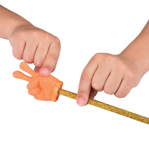 Hand-Shaped Pencil Sharpener & Eraser Set – Assorted Colors – 2¼" – Set of 12