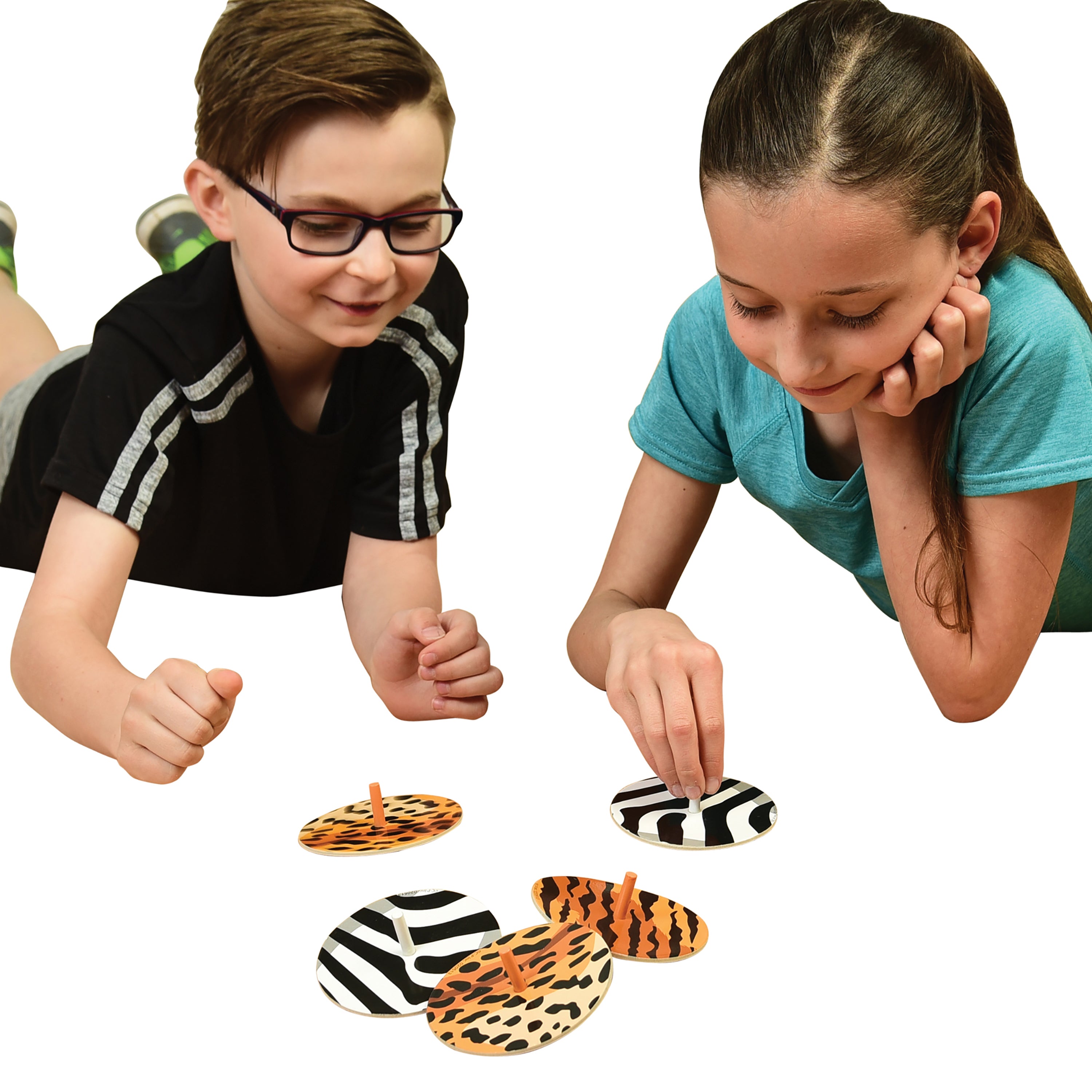 Animal Print Spinning Tops
