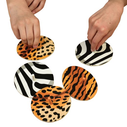 Animal Print Spinning Tops