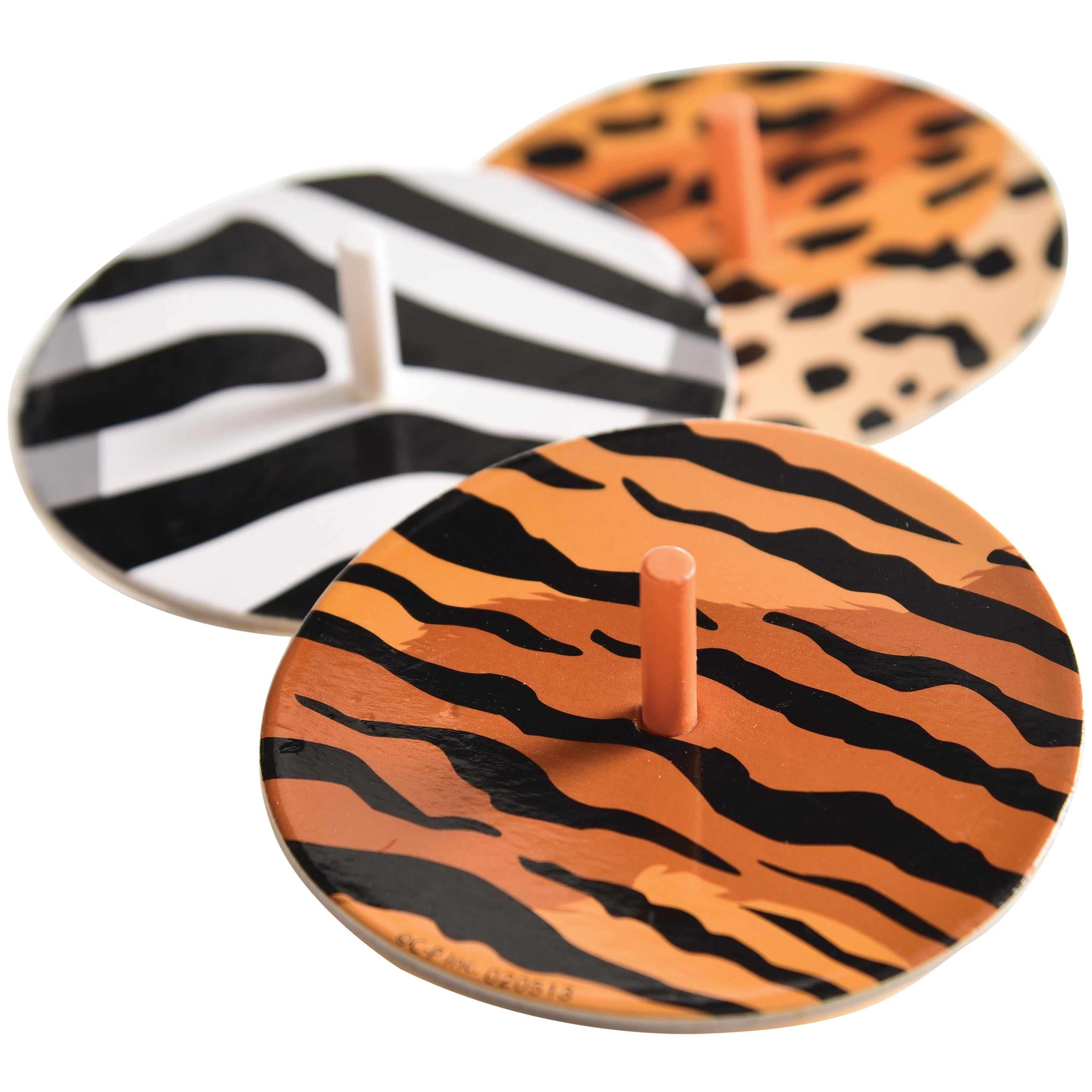 Animal Print Spinning Tops