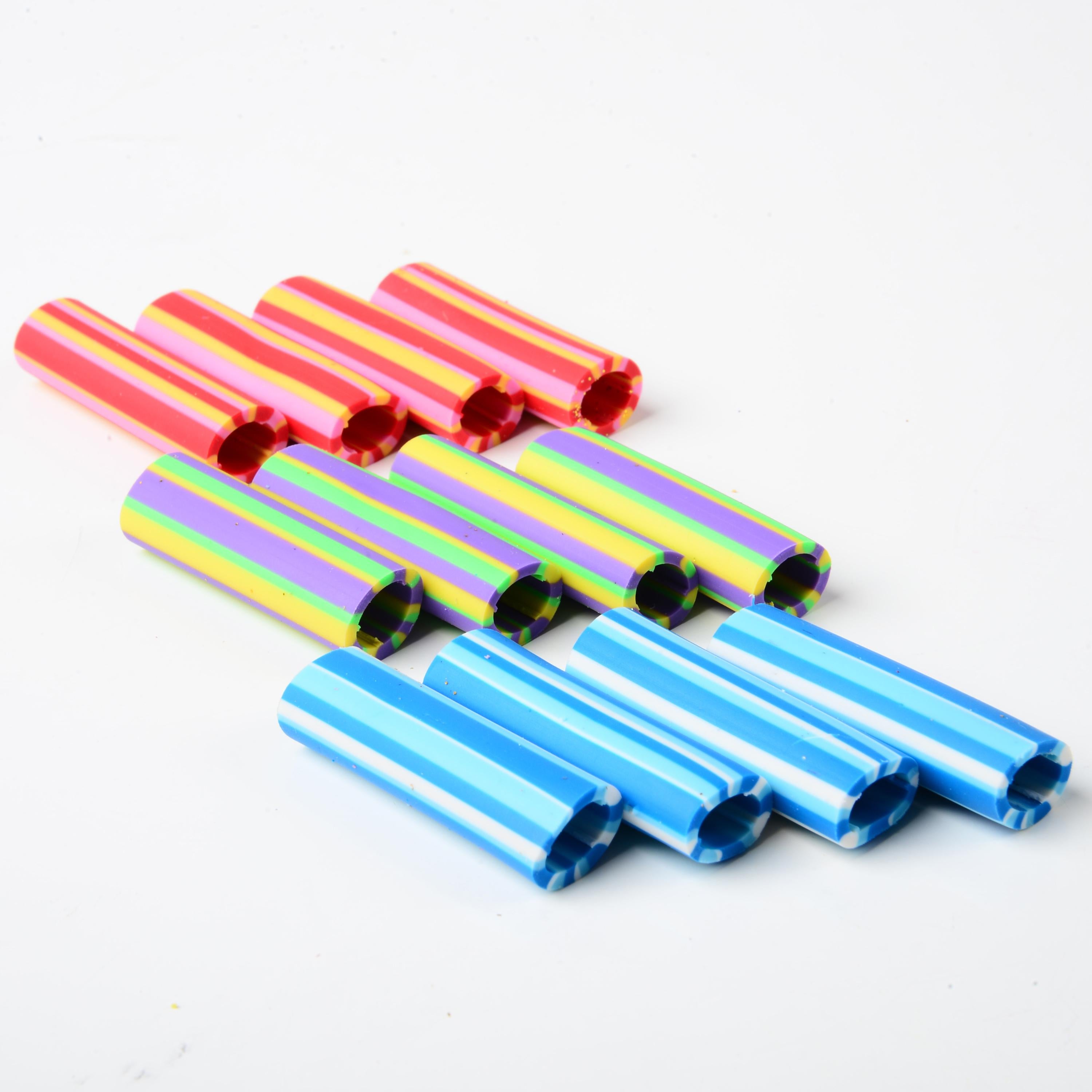 Striped Sensory Pencil Grips - Set of 12