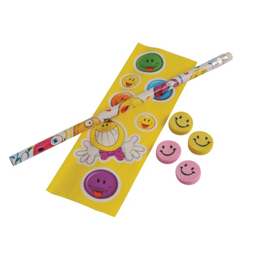 Smiley Face Pencil & Reward Set