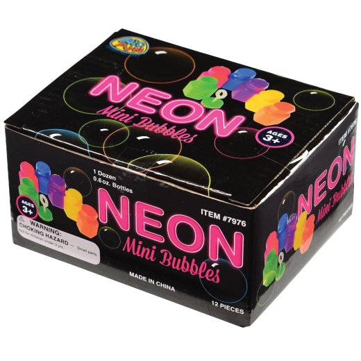 Neon Mini Bubbles - Set of 12