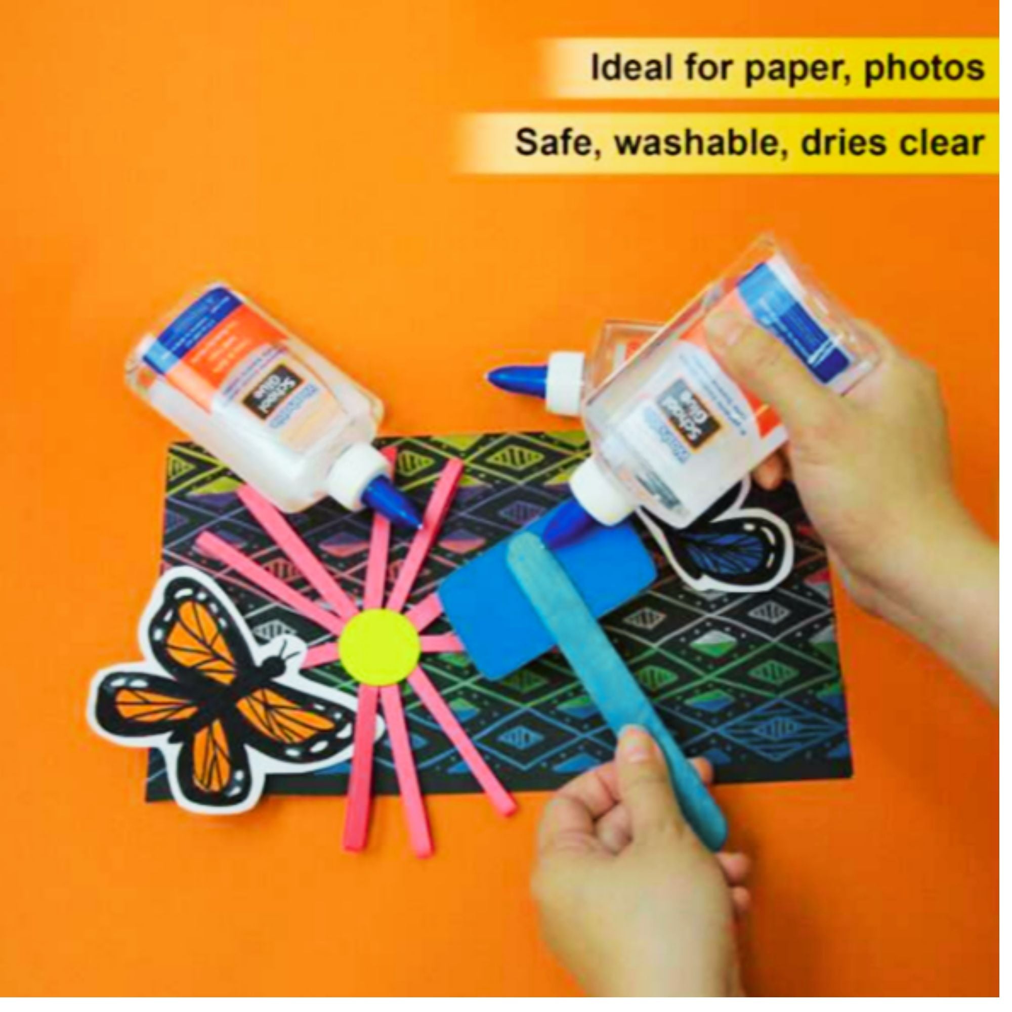Using Clear School Glue | Safe & Washable