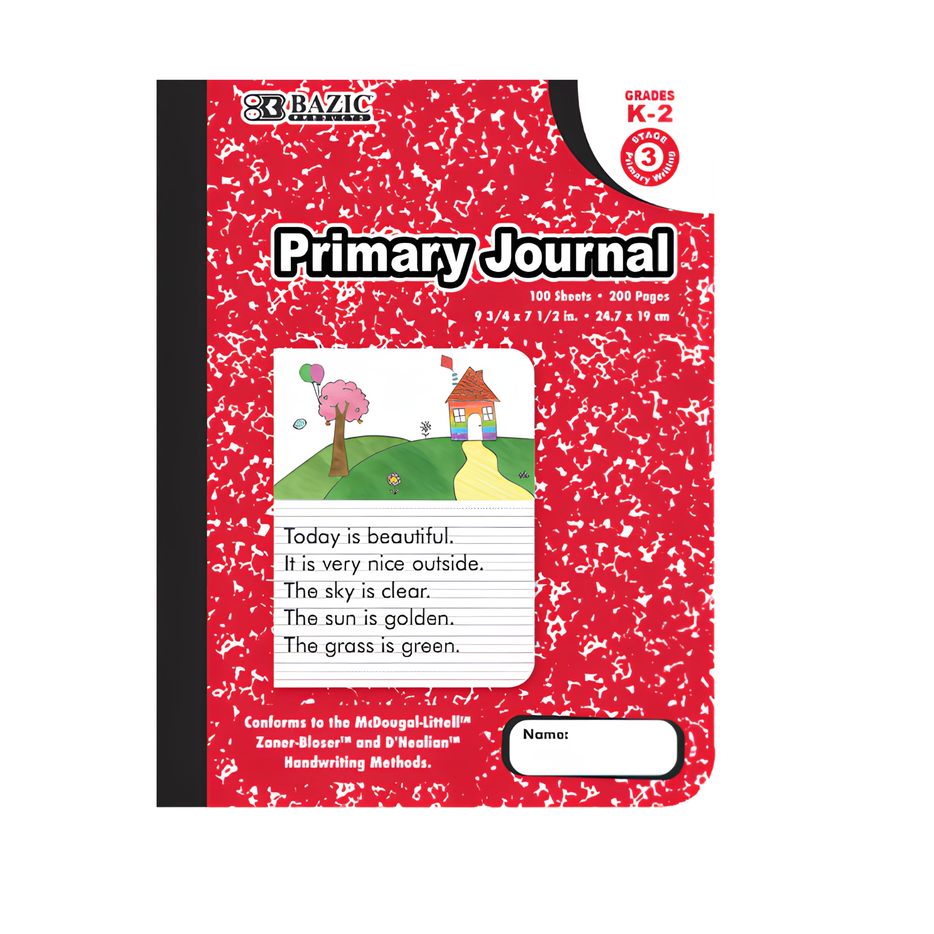 Early Learning Picture Story Notebook 9.75" x 7.5" - 100 Sheets