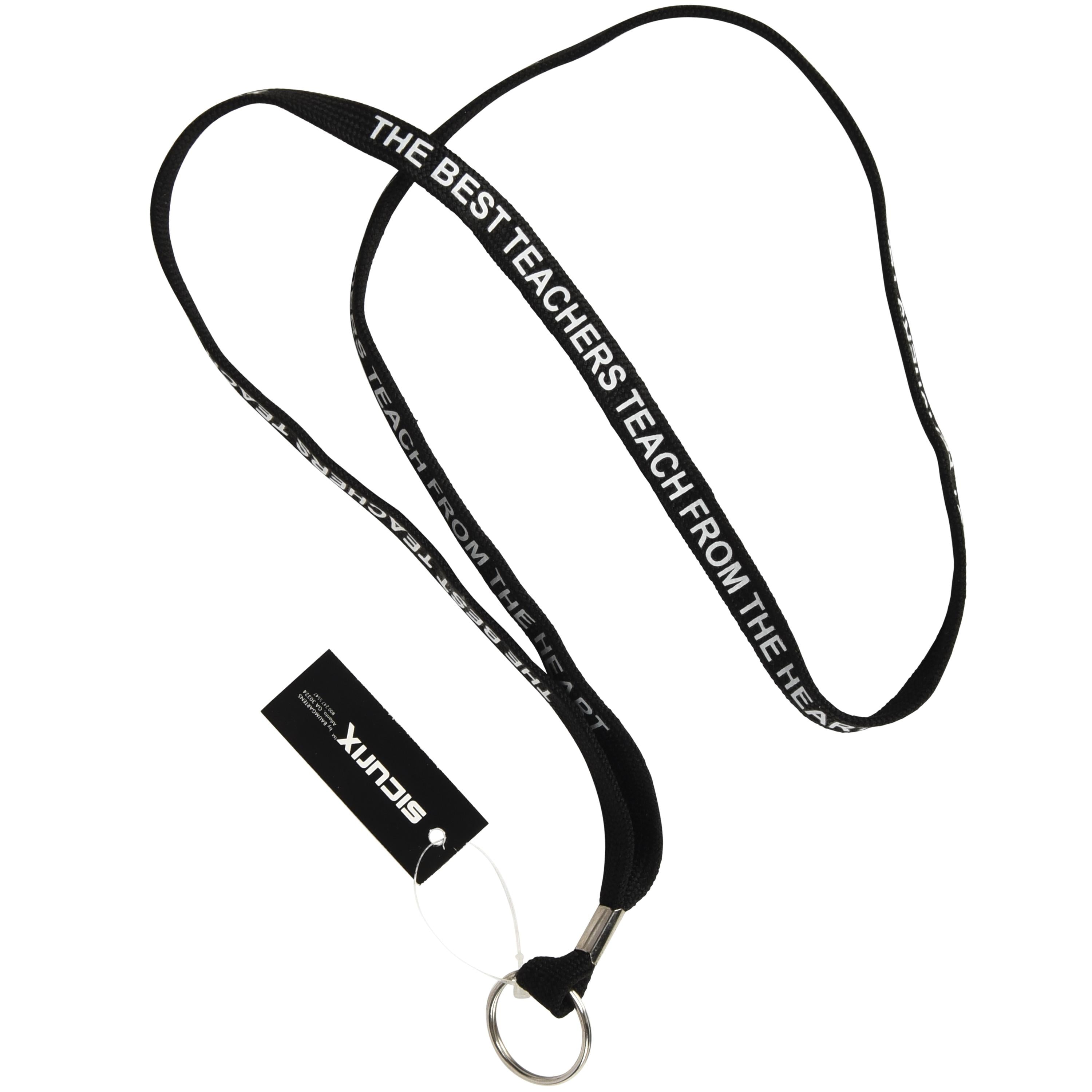 Teach From the Heart Premium Flat Lanyard, 5/8"