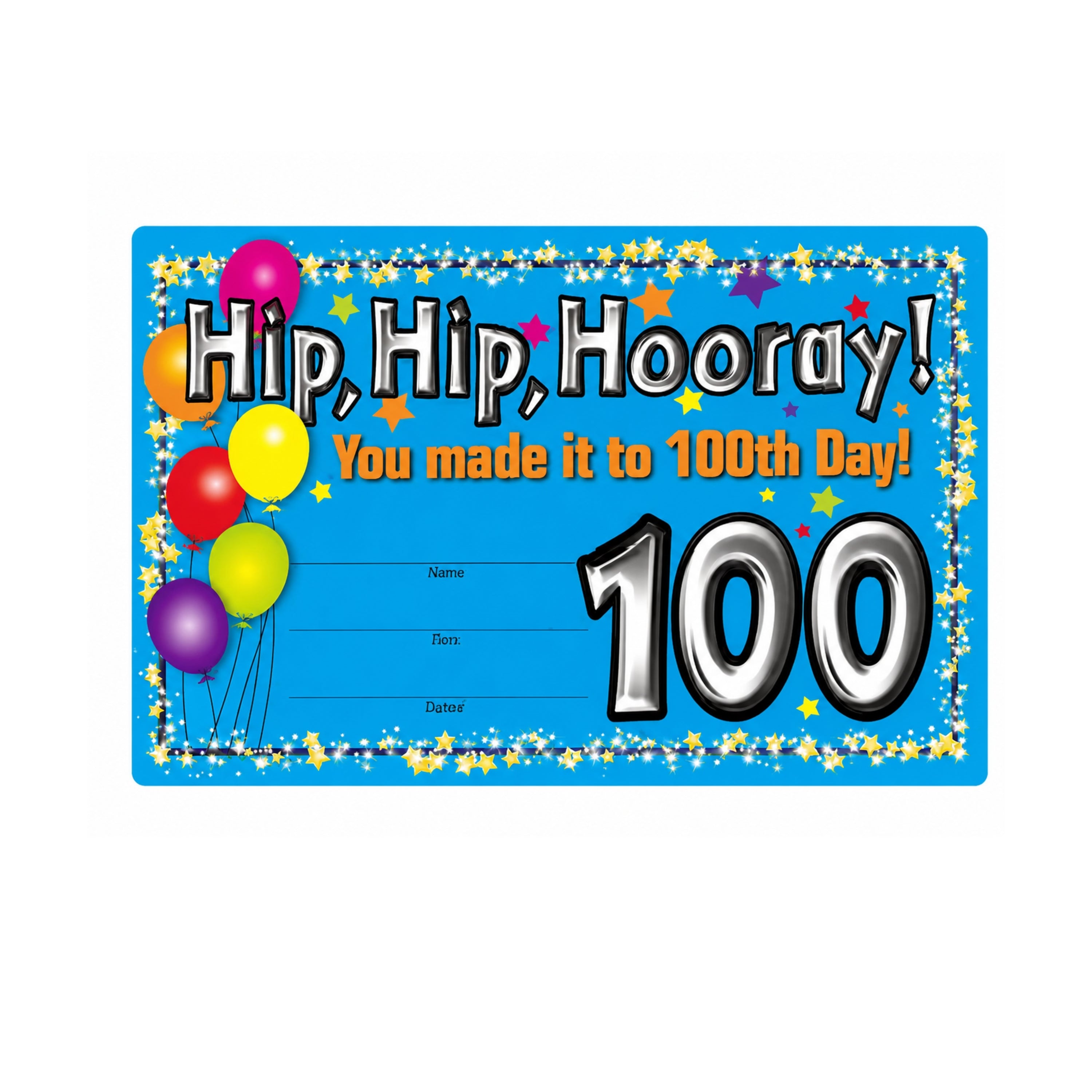 100th Day Recognition Award