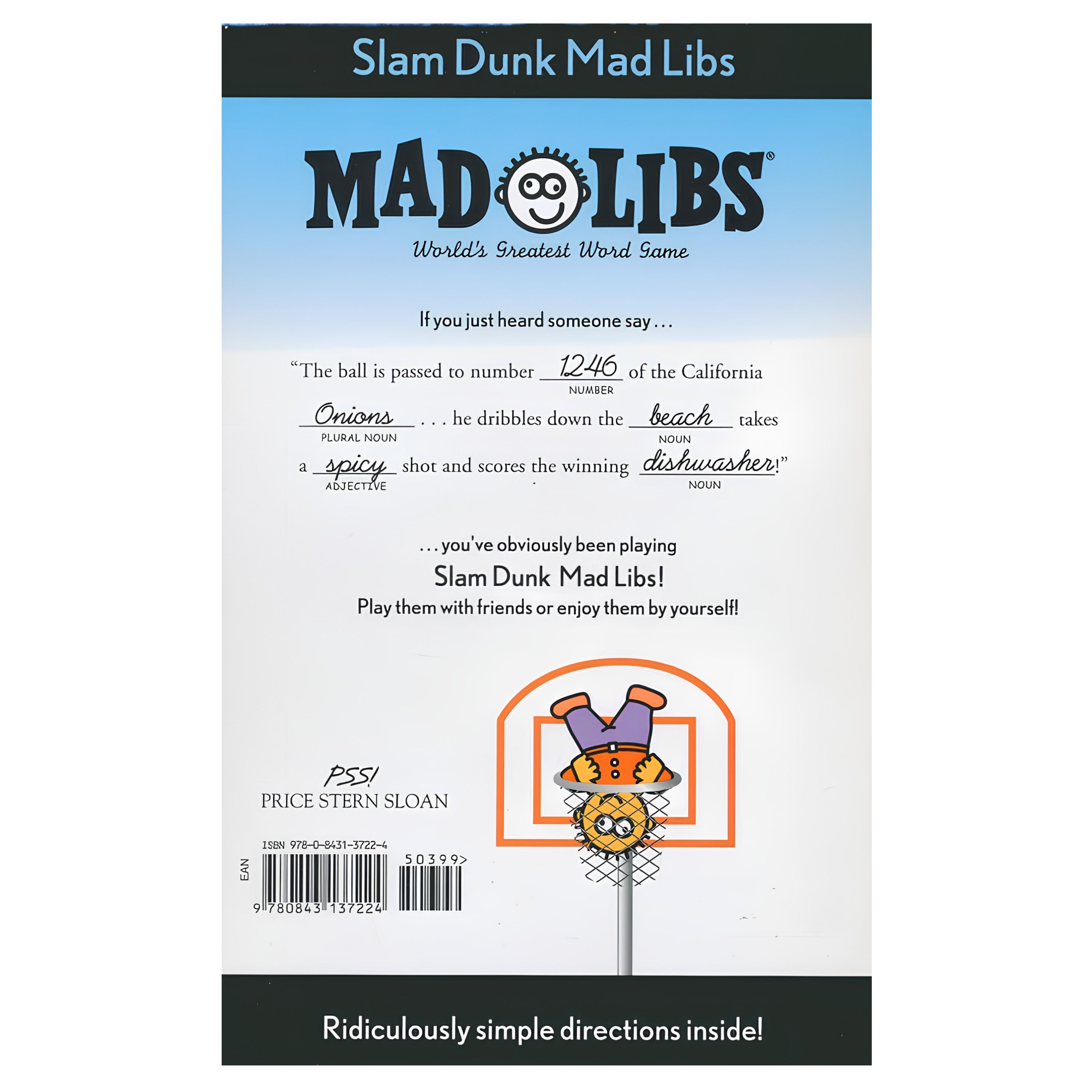 Slam Dunk Mad Libs Basketball Word Game Book