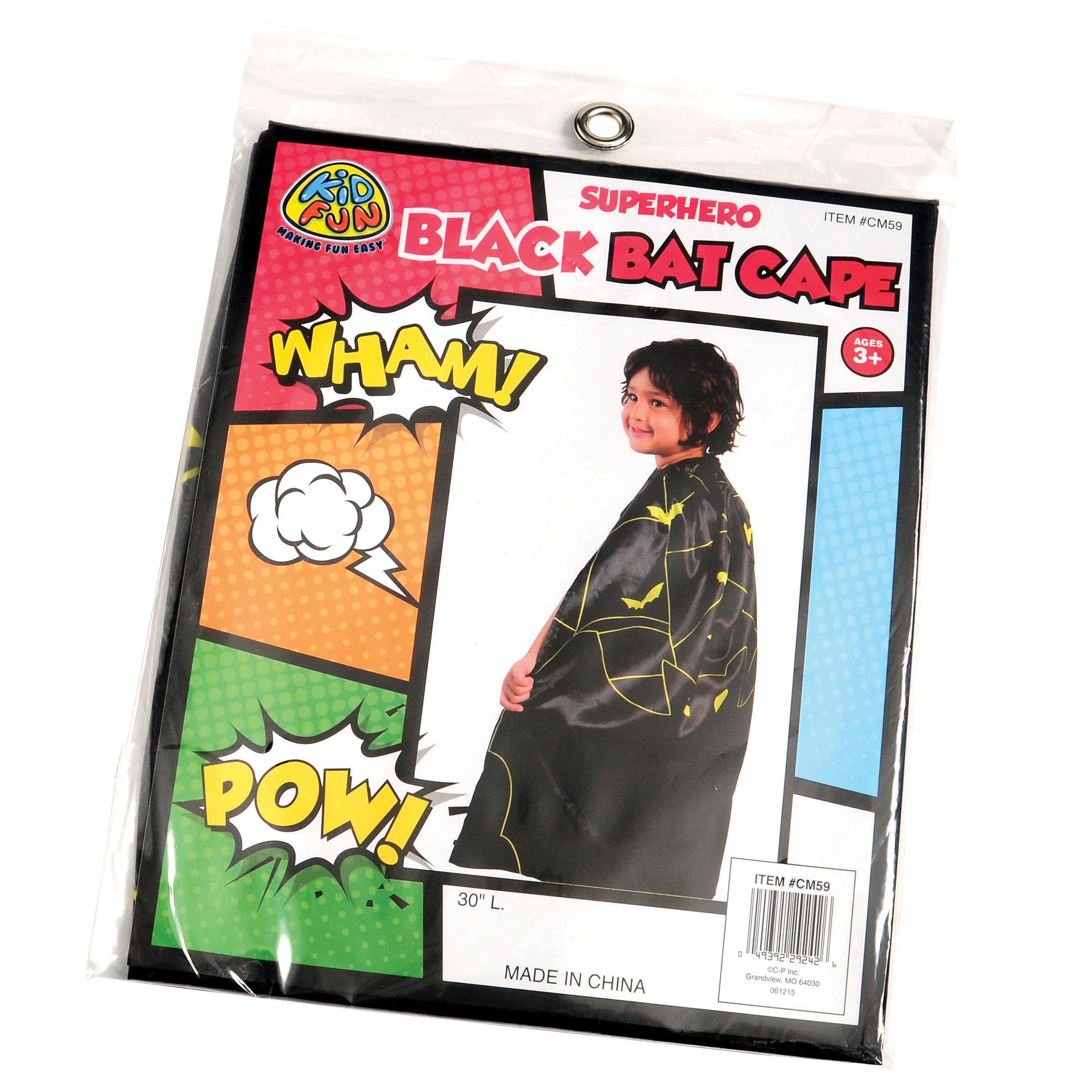 Superhero Black Bat Cape