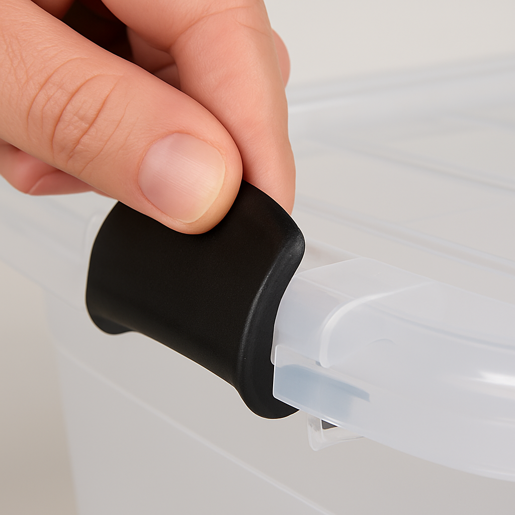 Locking Storage Tubs with Carrying Handle & Lids- Set of 3