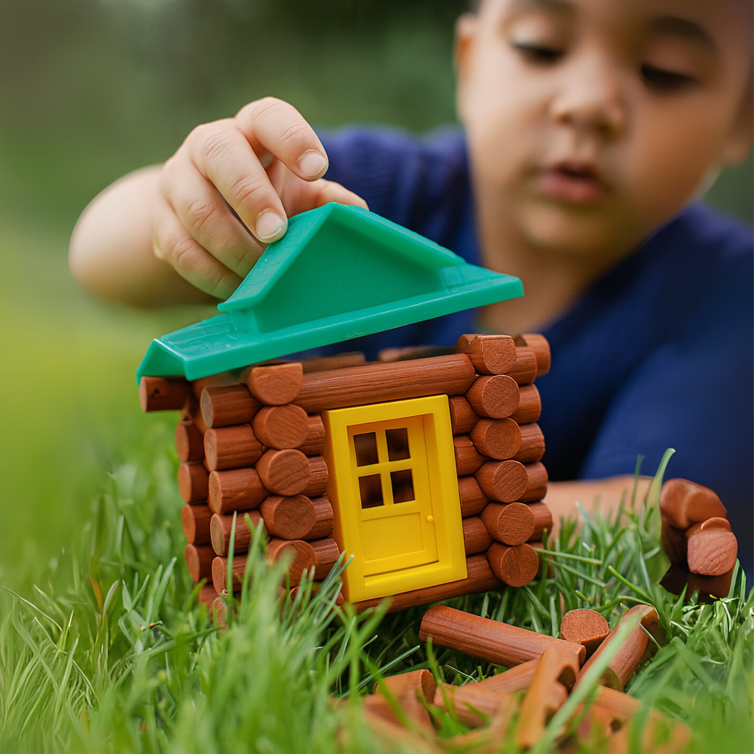Real Wooden Pioneer Logs - 200 Pieces