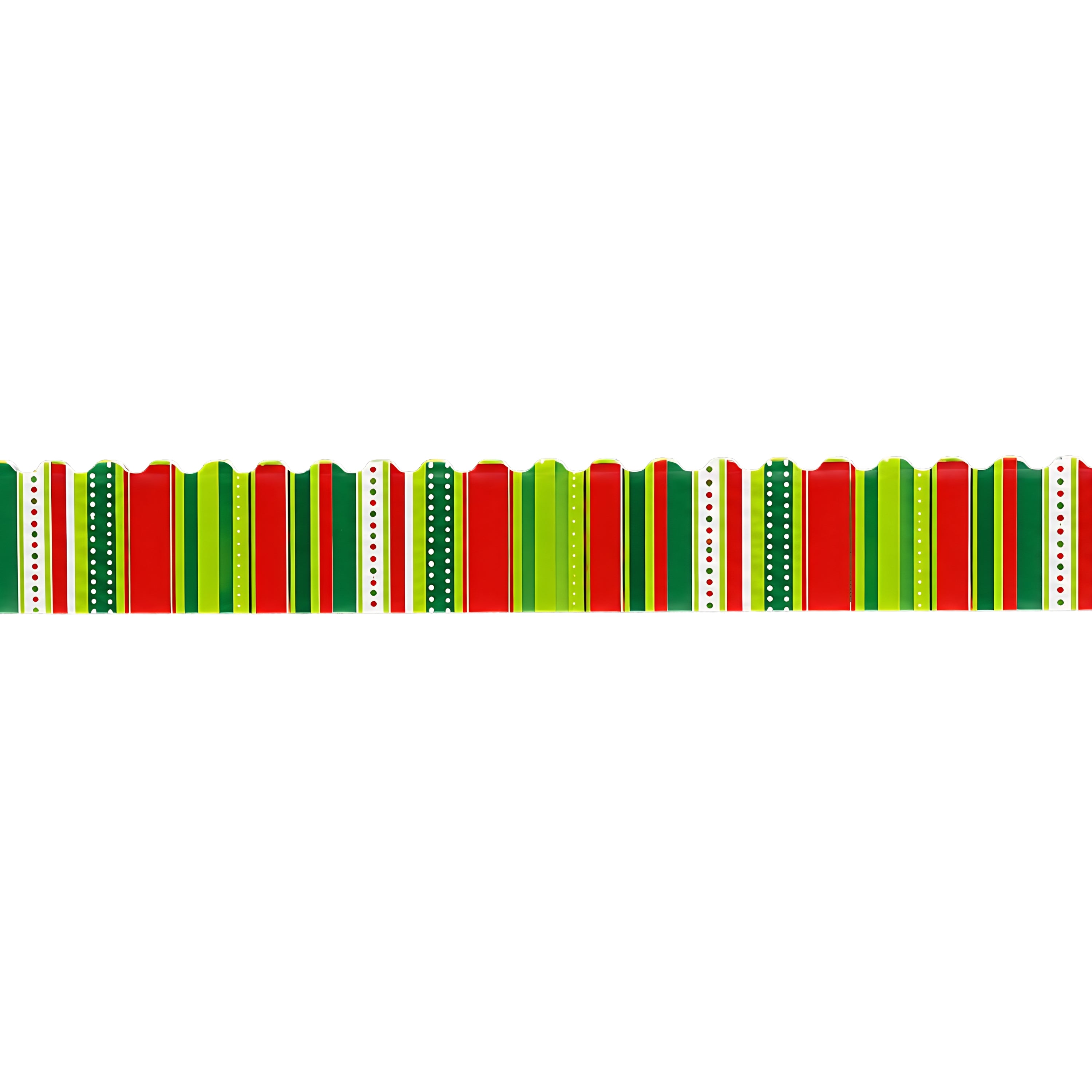 Holiday Stripes and Stiches Bulletin Board Border, 35 Feet