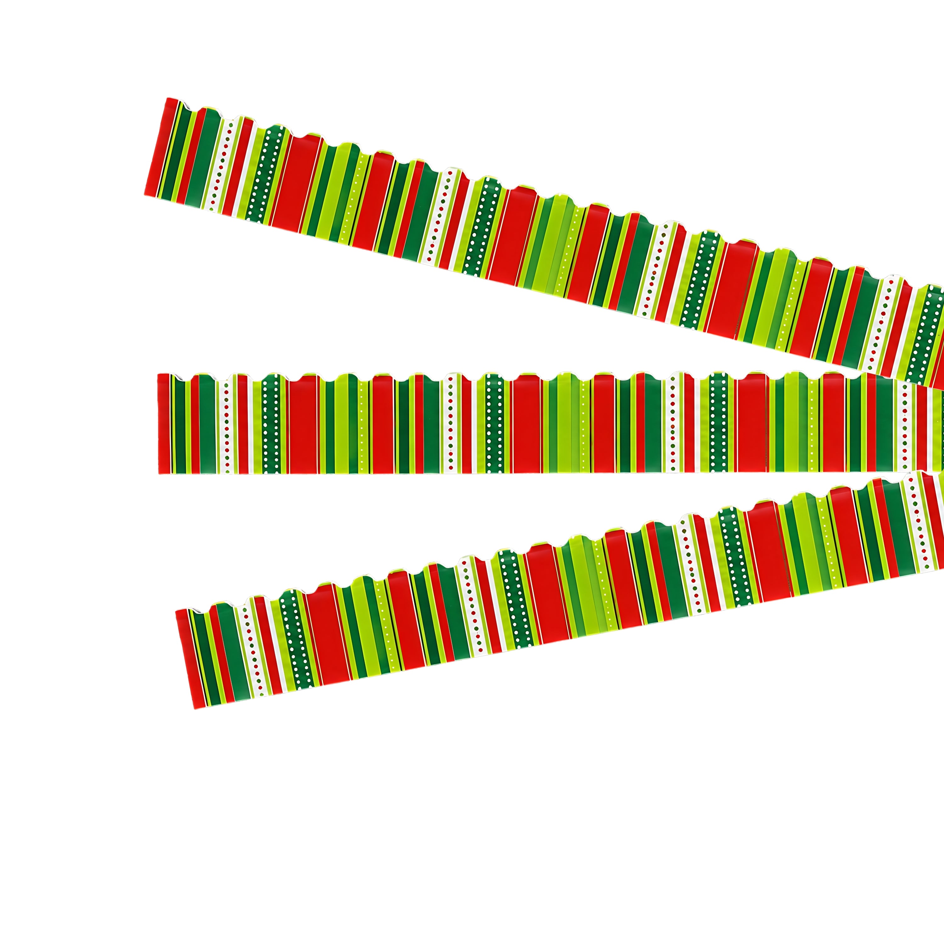 Holiday Stripes and Stiches Bulletin Board Border, 35 Feet