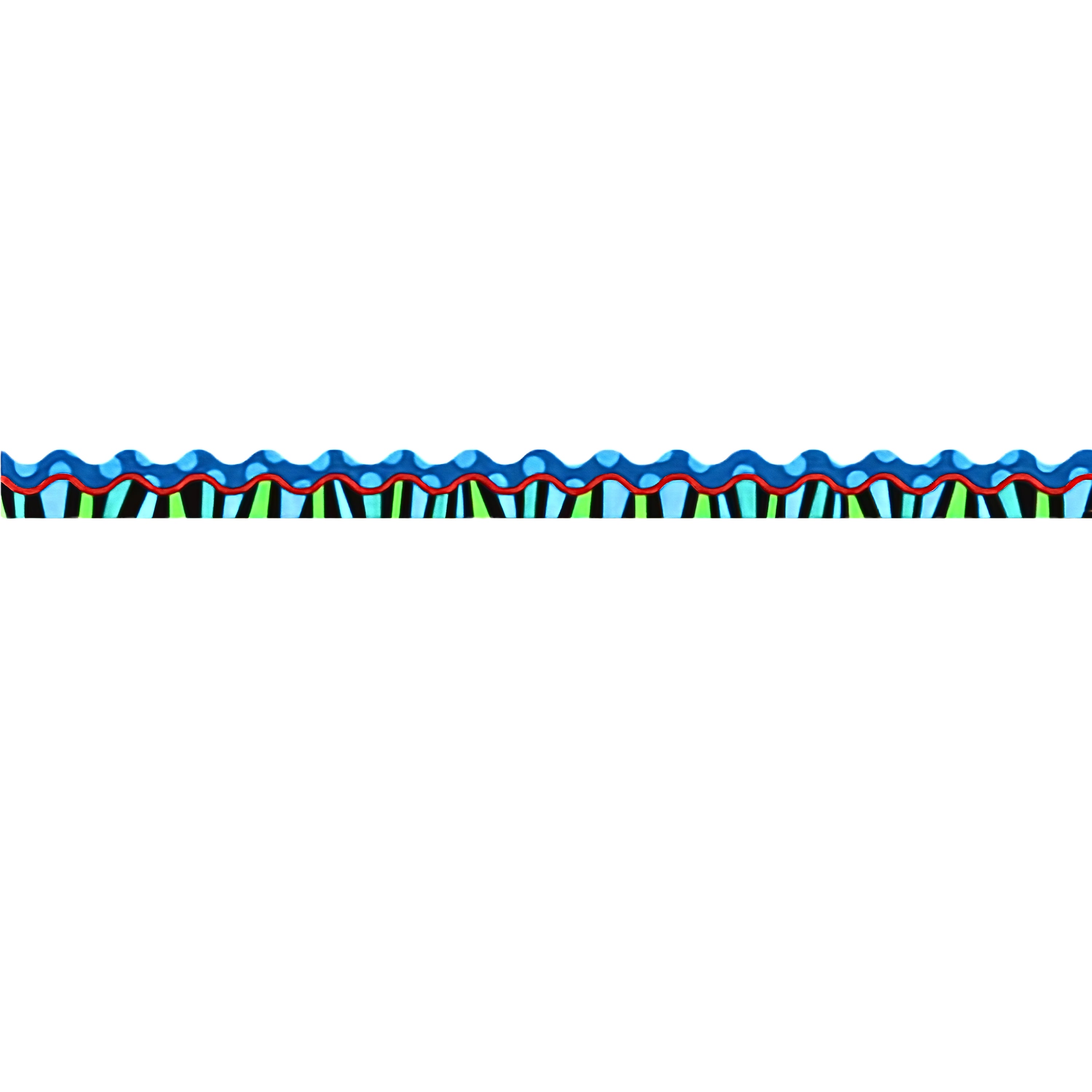 Stripes on Jumbo Dots Bulletin Board Border, 35 Feet