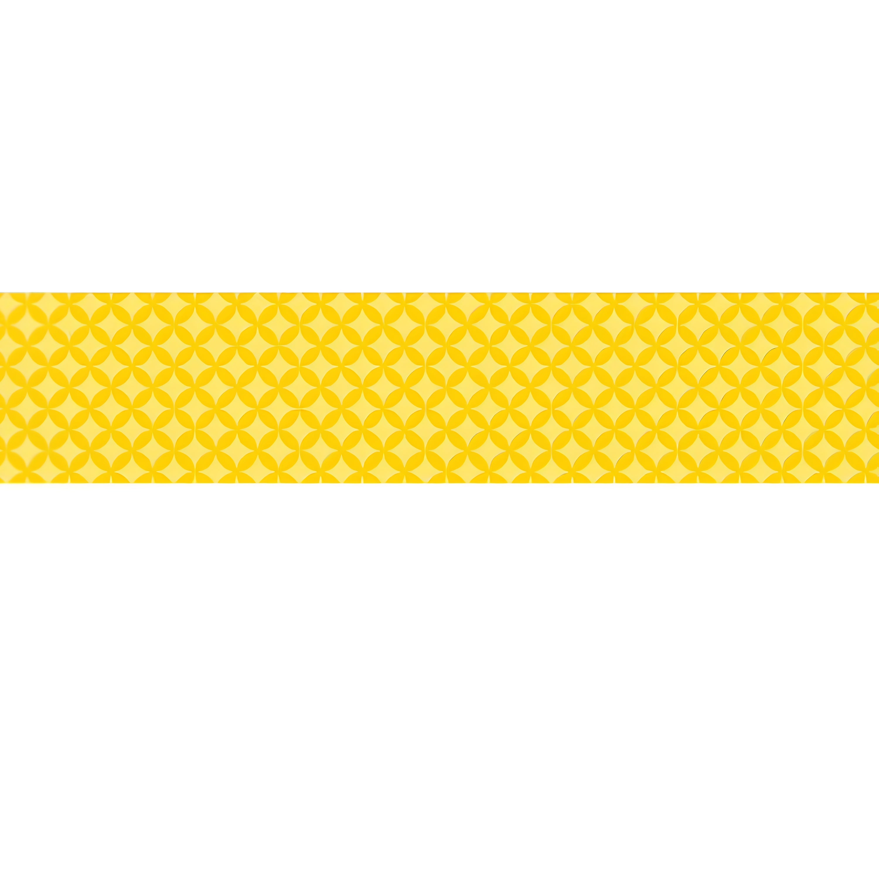 Yellow Medallions Bulletin Board Border, 35 Feet