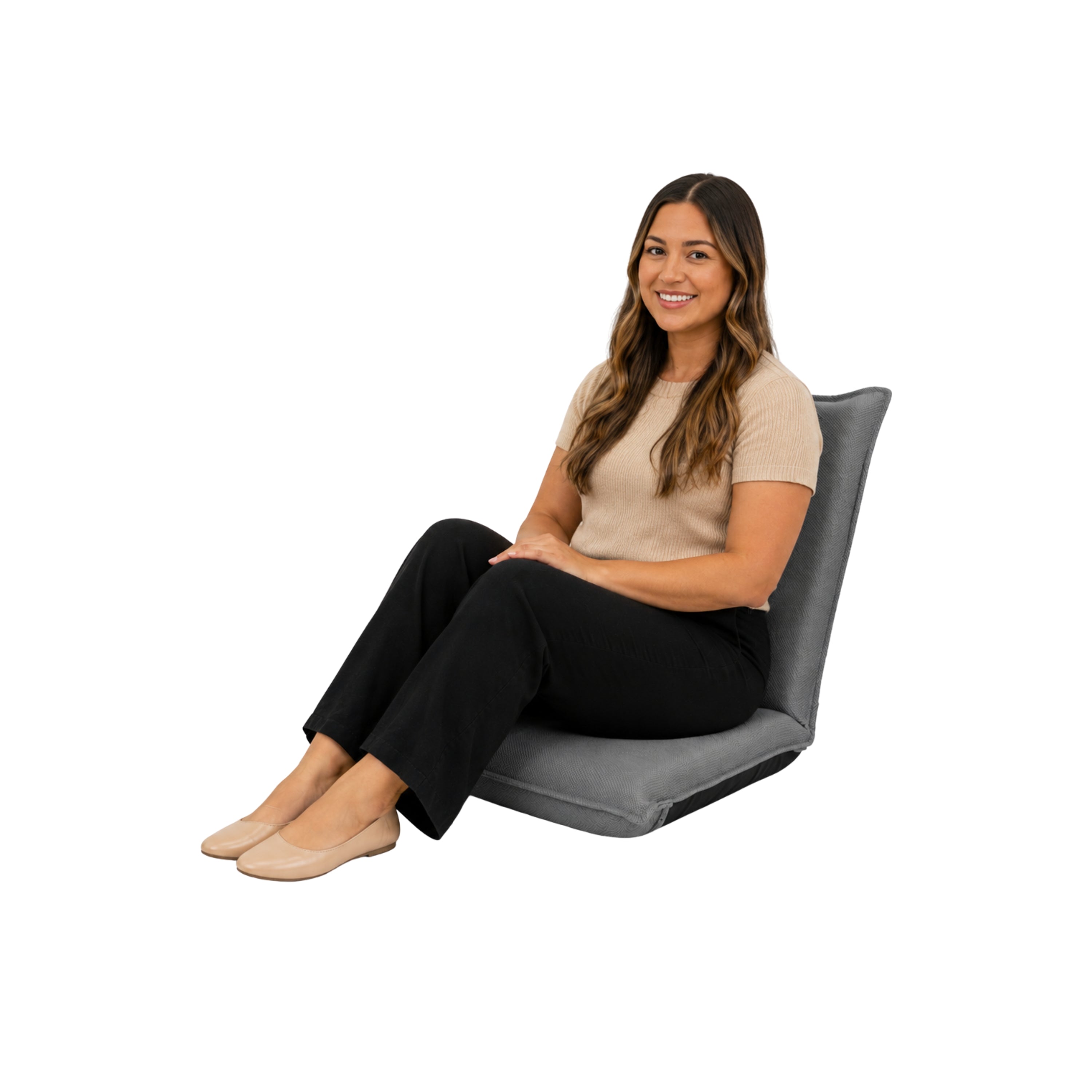 Adjustable 6-Position Folding Floor Chair