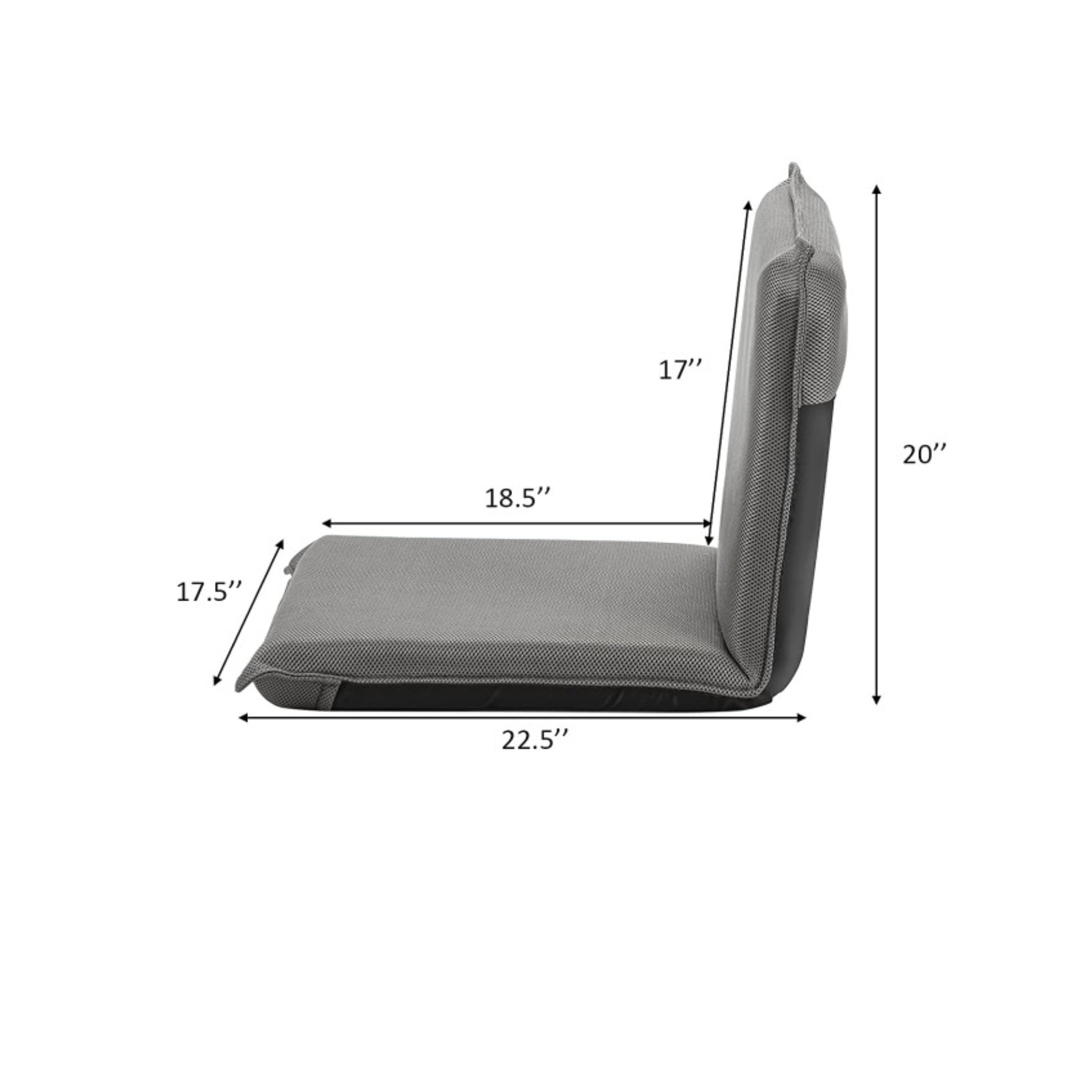 Adjustable 6-Position Folding Floor Chair