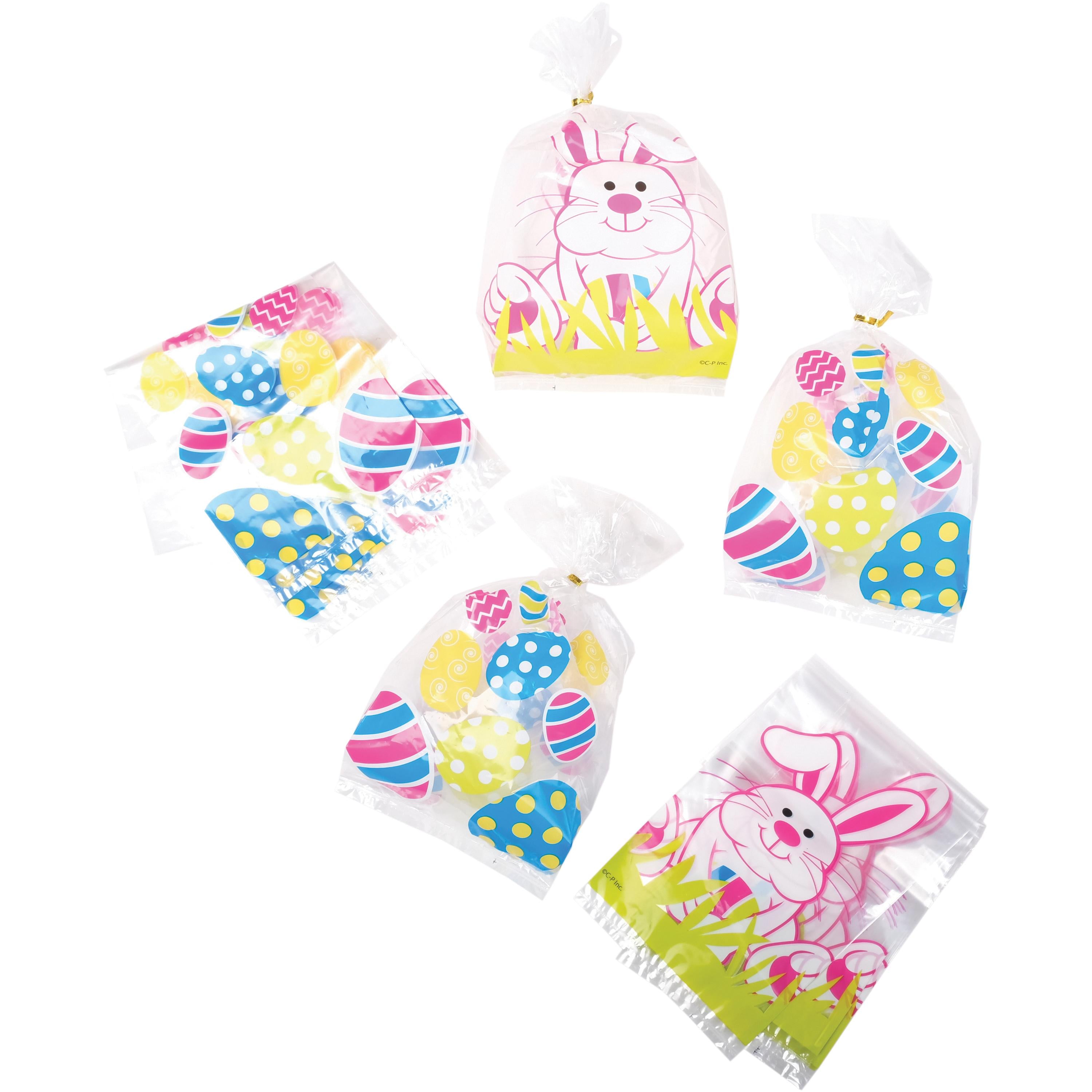 Easter Egg Cello Bags for Kids – 12 Pack Treat & Classroom Favor Bags