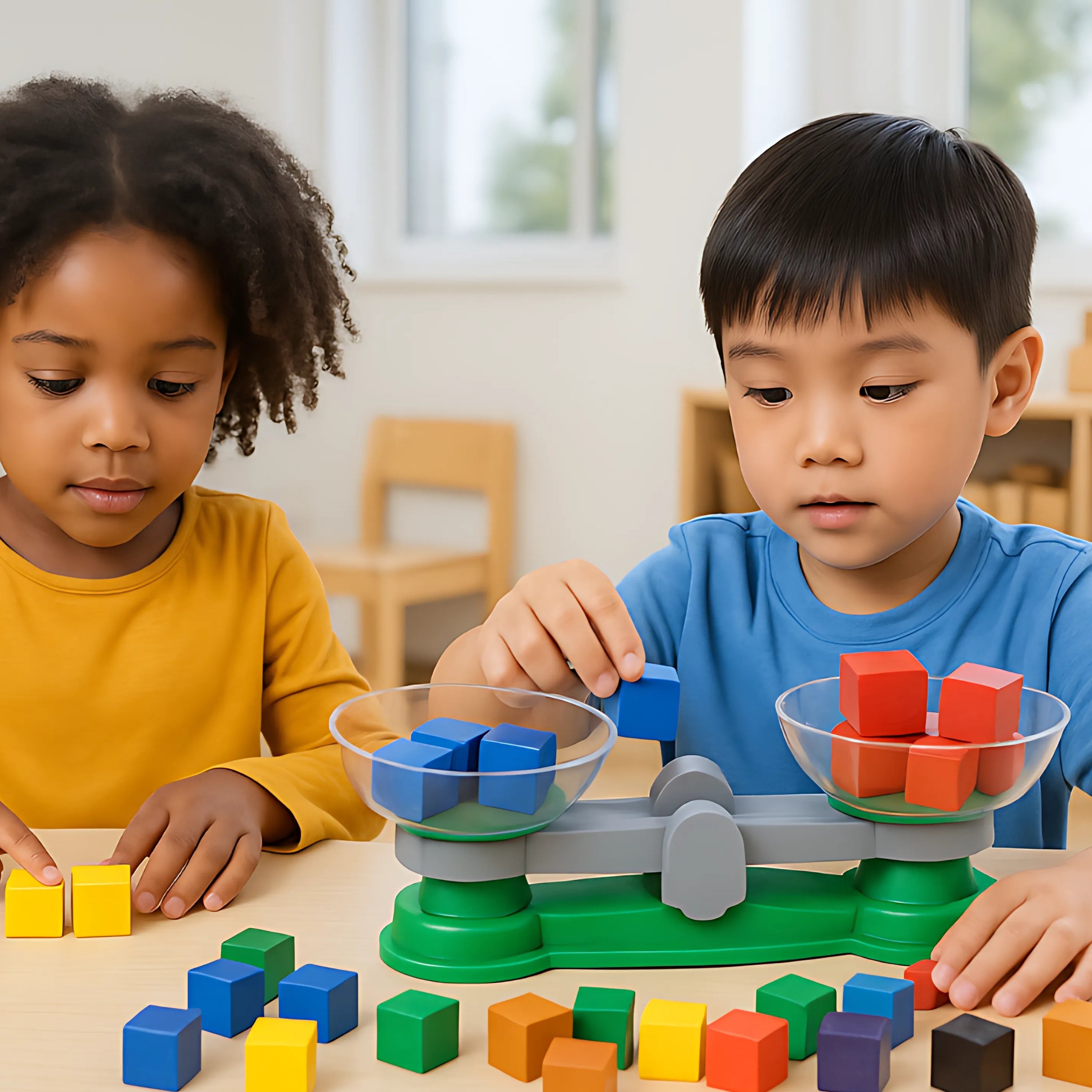 Double Pan Balance Scale – Easy to Use, Washable, Built for Indoor/Outdoor STEM Learning
