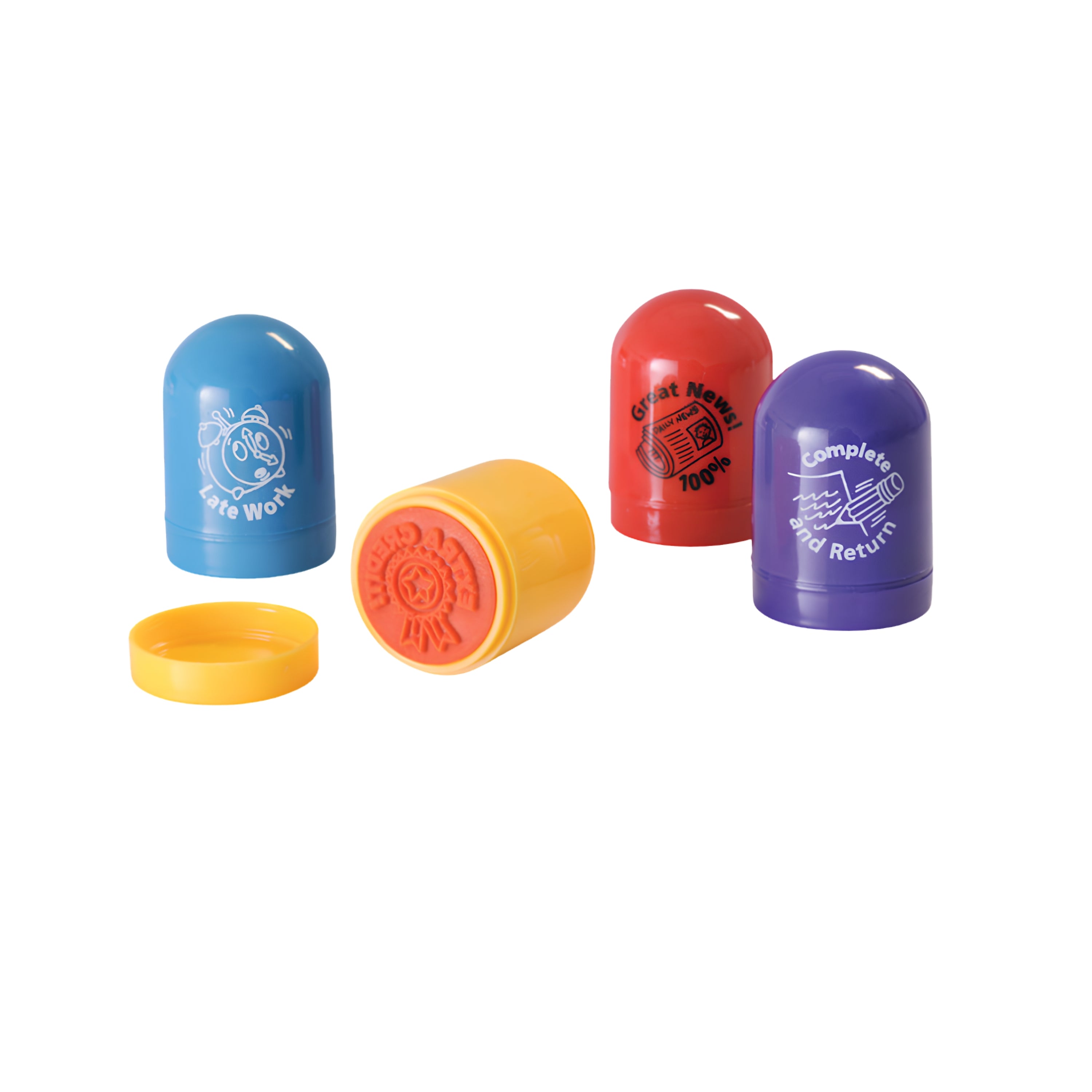 Self-Inking Motivational Teacher Stamp Set – 12 Piece EZ Stampers