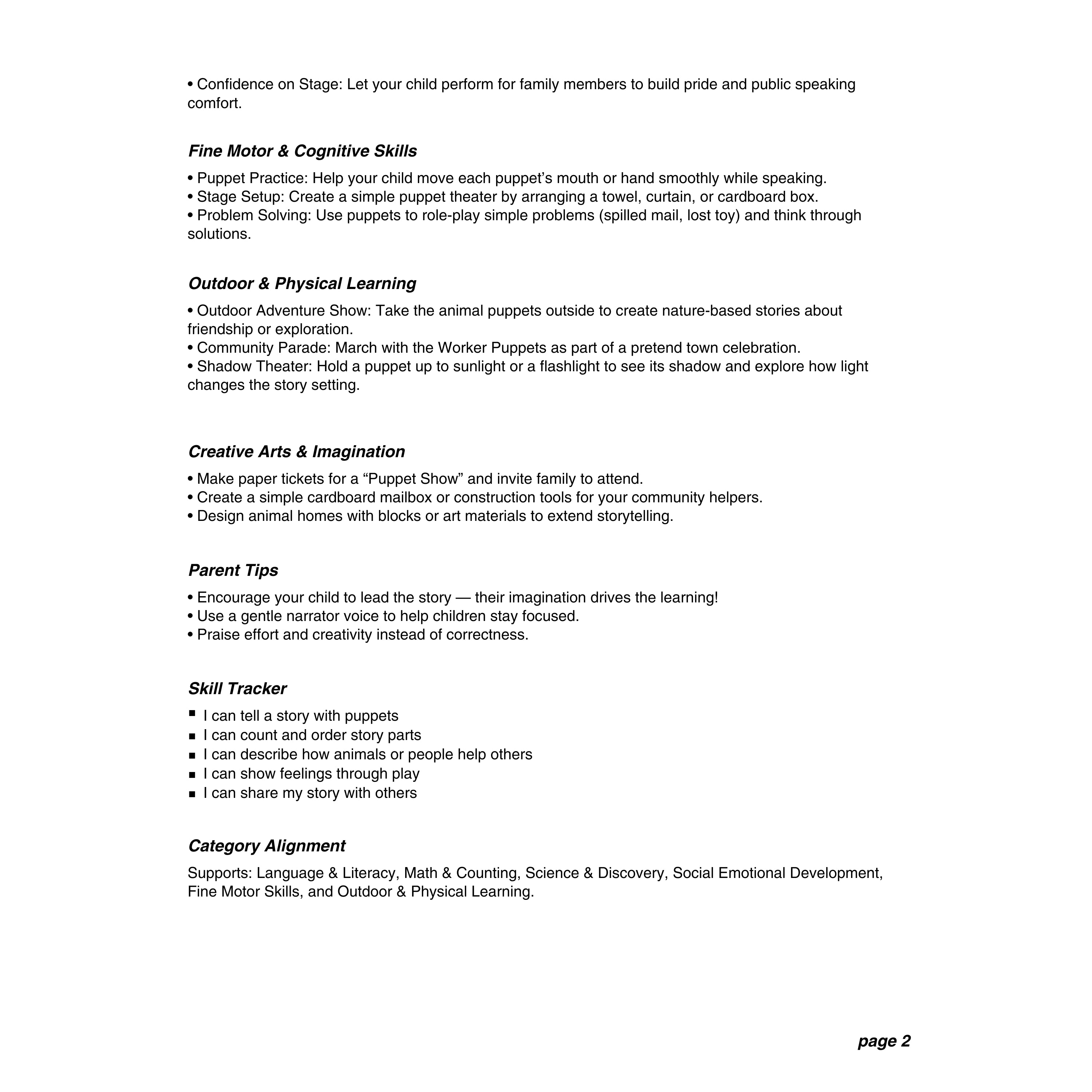 Storytelling & Dramatic Play Puppet Bundle