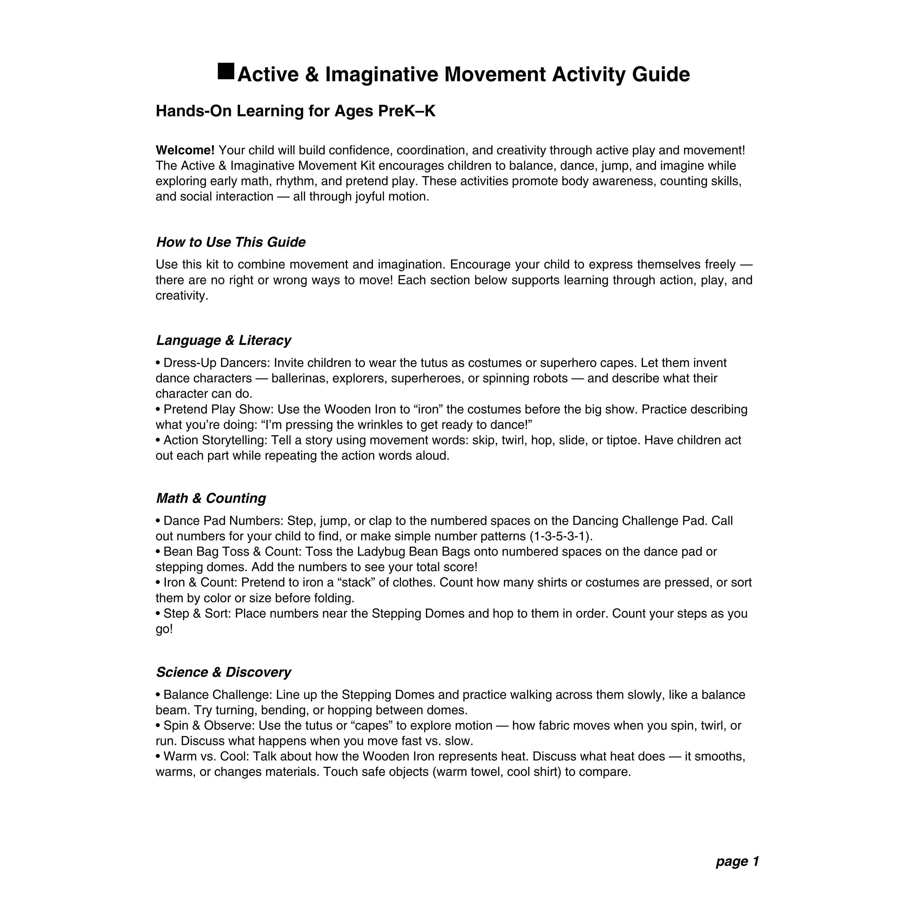 Active & Imaginative Movement Bundle