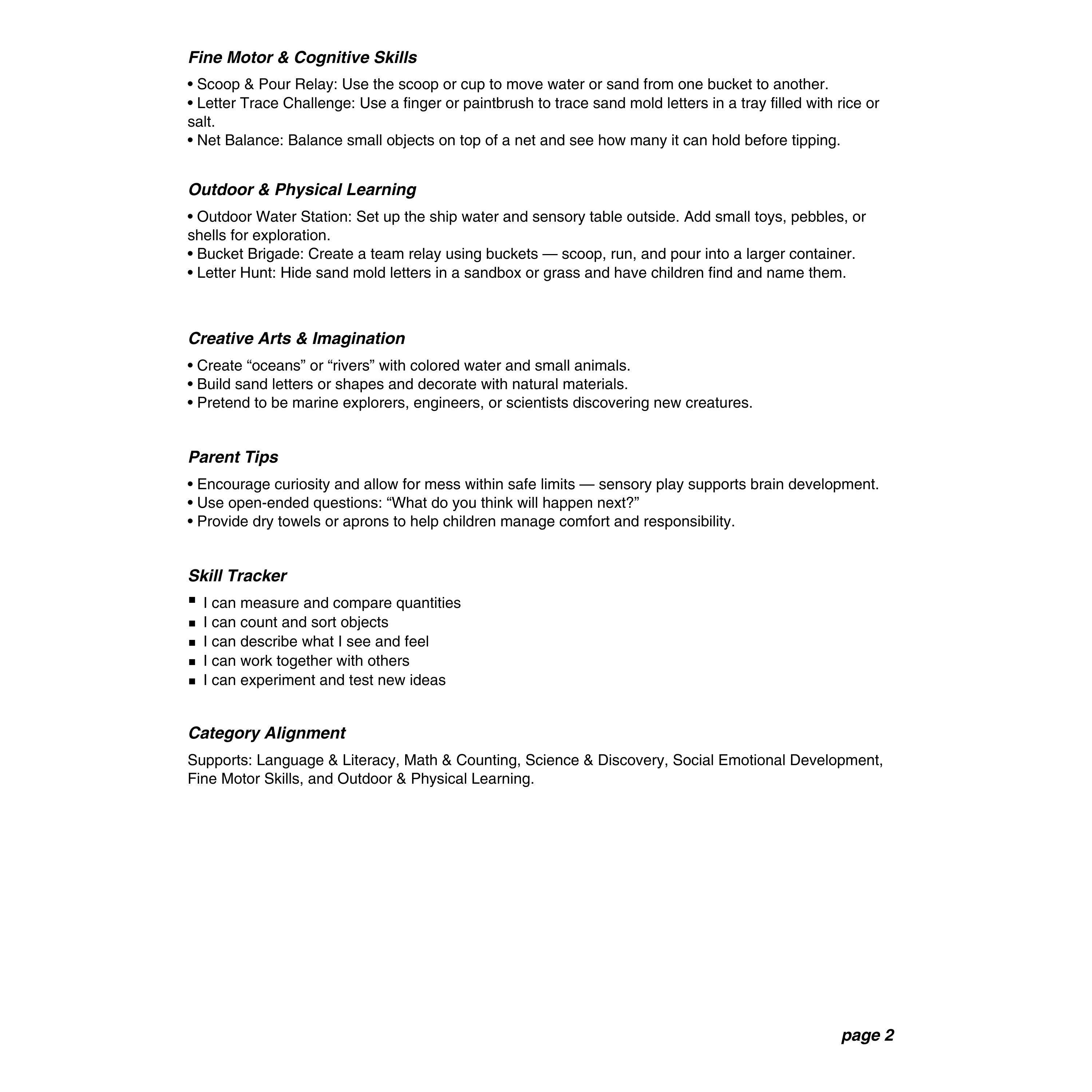 Early STEM & Sensory Discovery Bundle