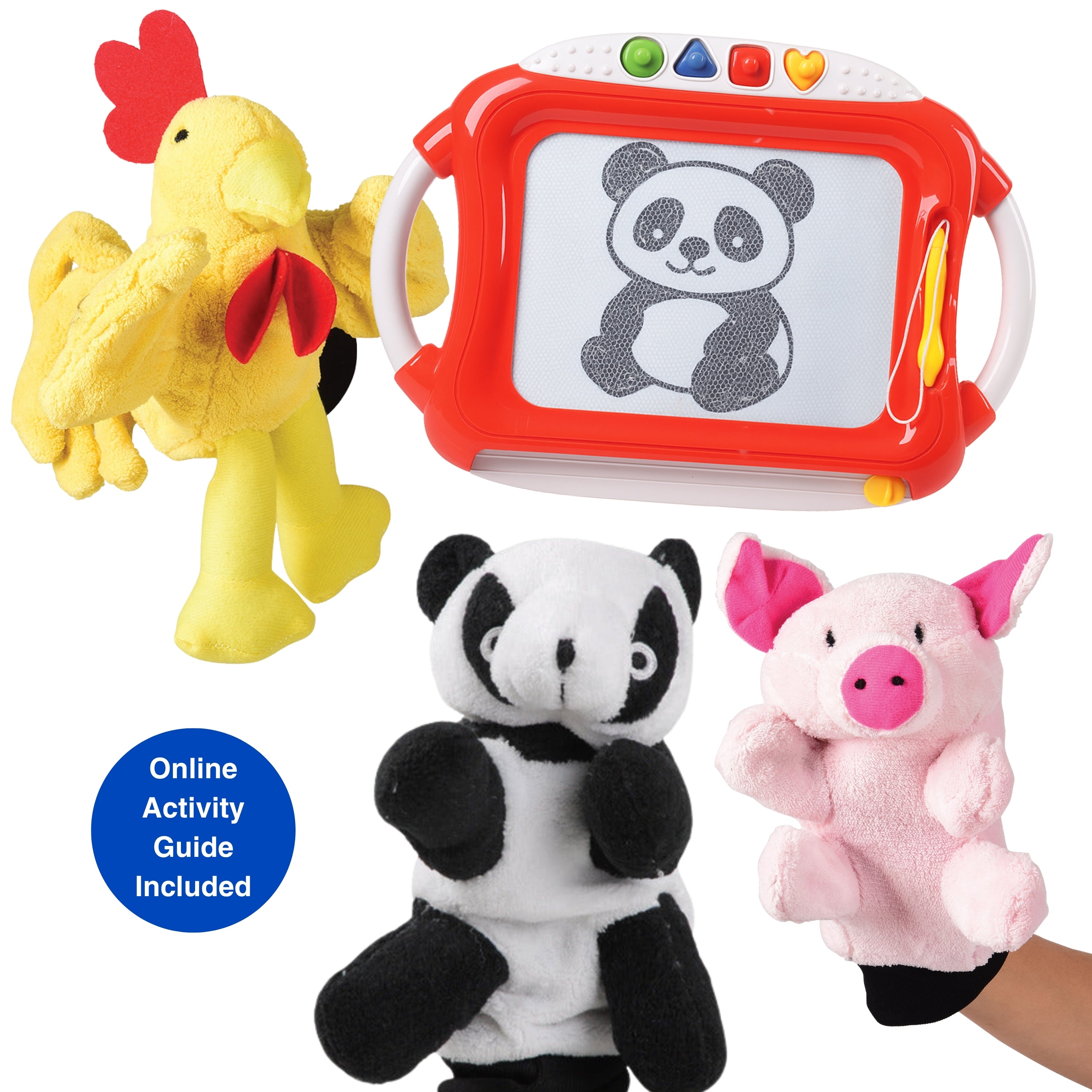 Puppet Storytelling & Drawing Learning Kit| Early Literacy, Fine Motor, and Creative Expression Set