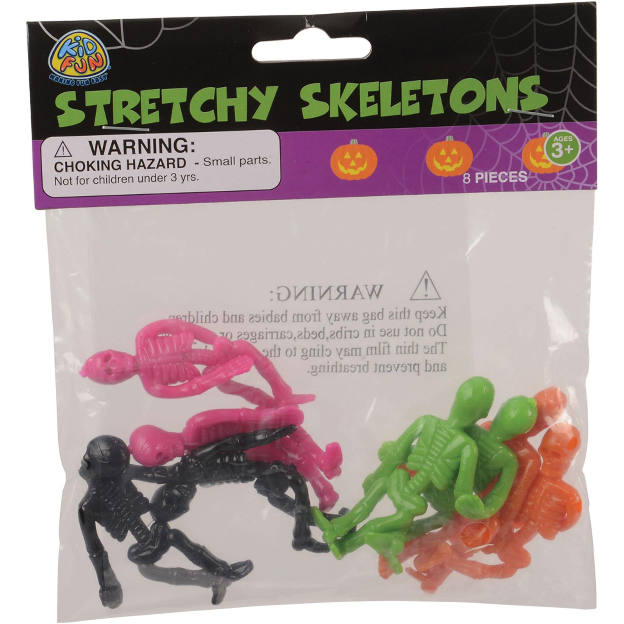 Stretchy Skeleton Fidget Figures – 8 Piece Set