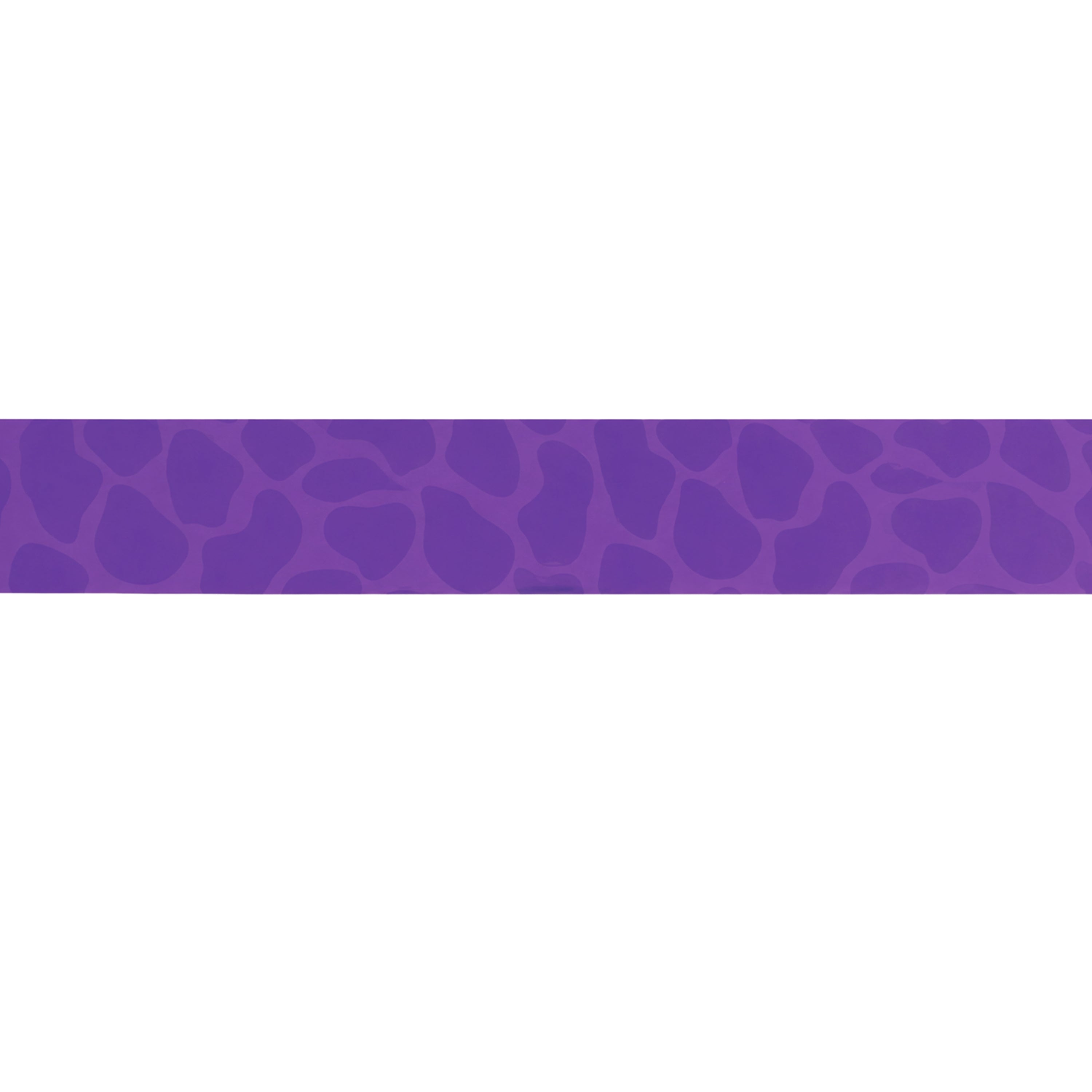 Double-Sided Purple Animal Print Trimmers - 36 ft