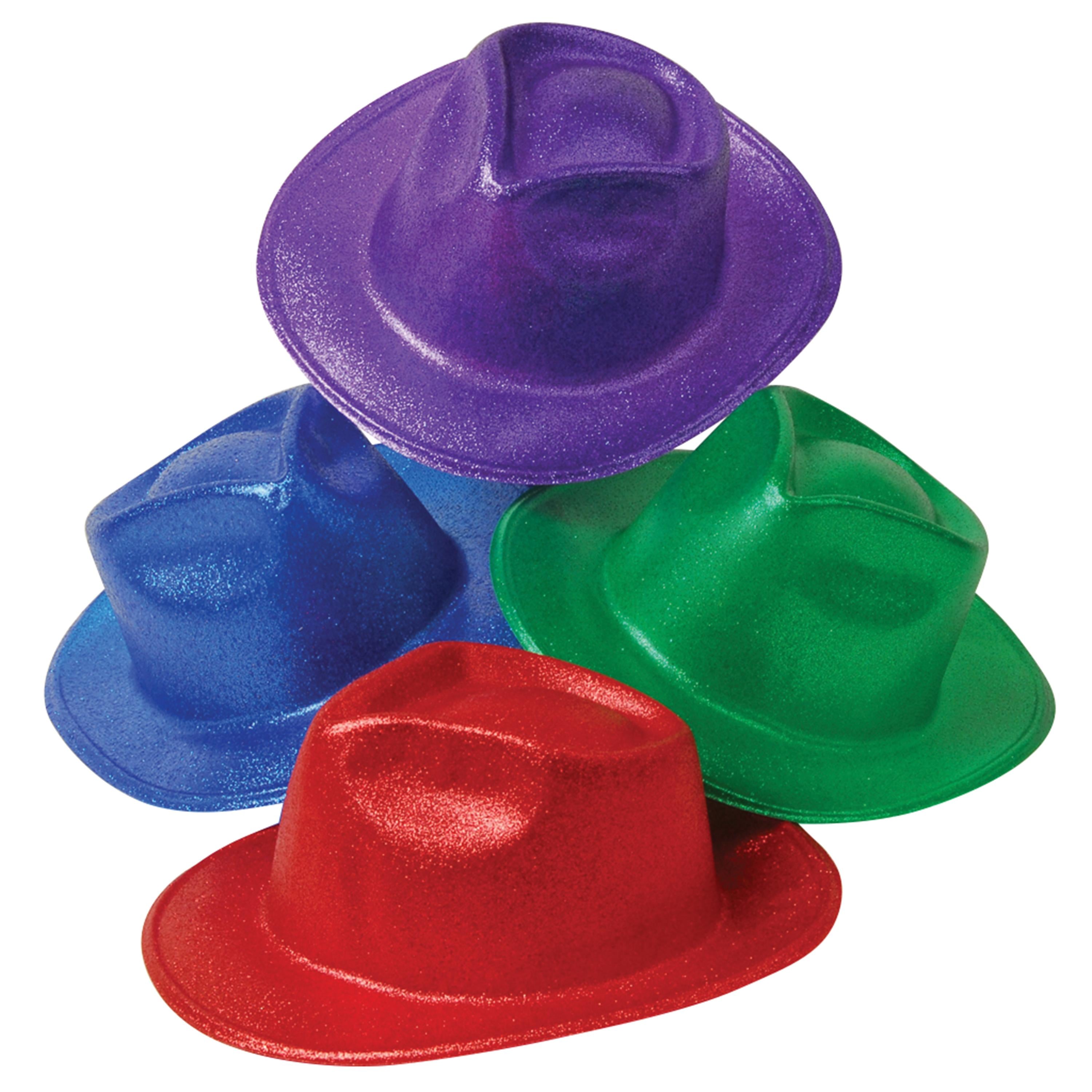 Glitter Dress-Up Dance & Theater Hats - Set of 12