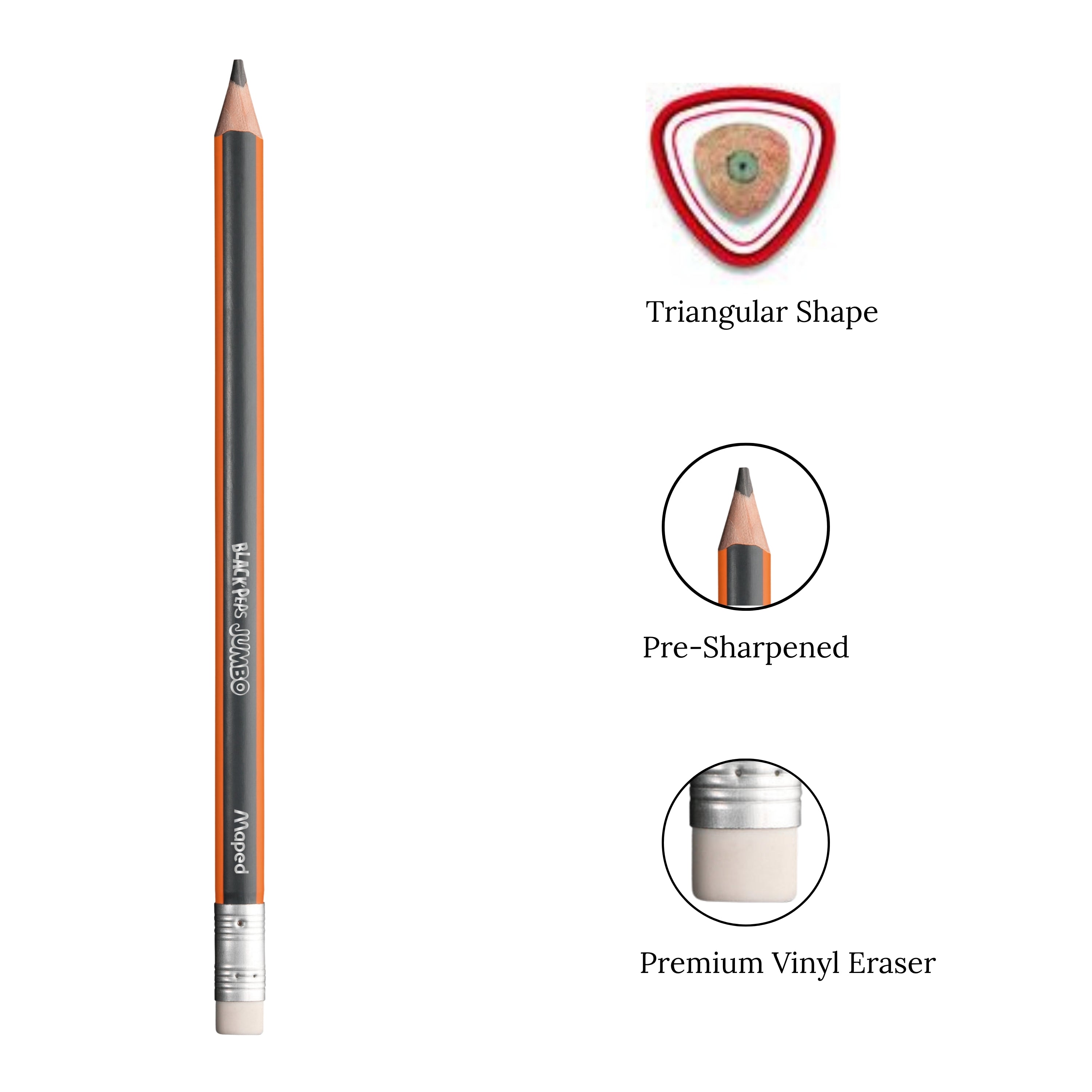 Jumbo Presharpened #2 Pencils