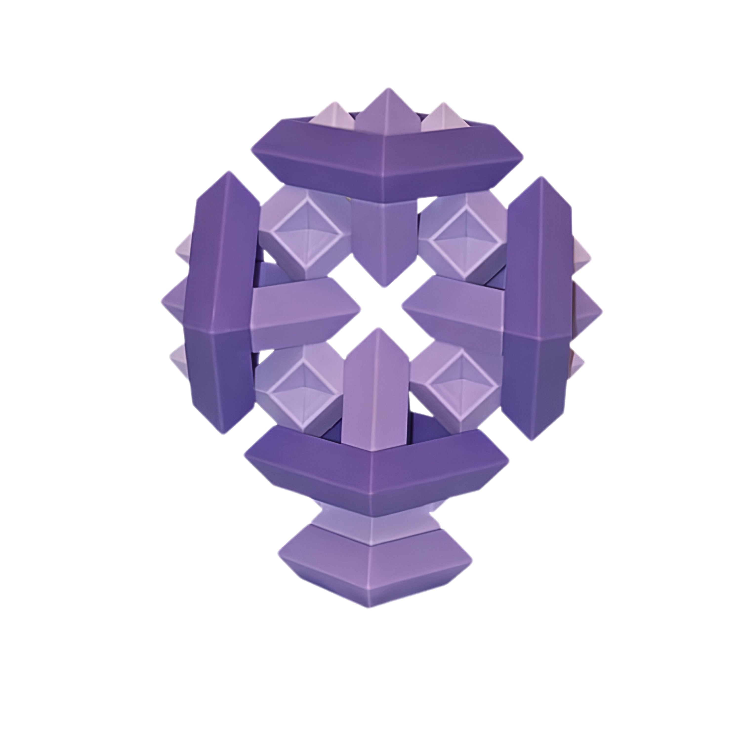 WEDGiTS Purple Building Set – 15 Piece Creative Construction - Wedgits