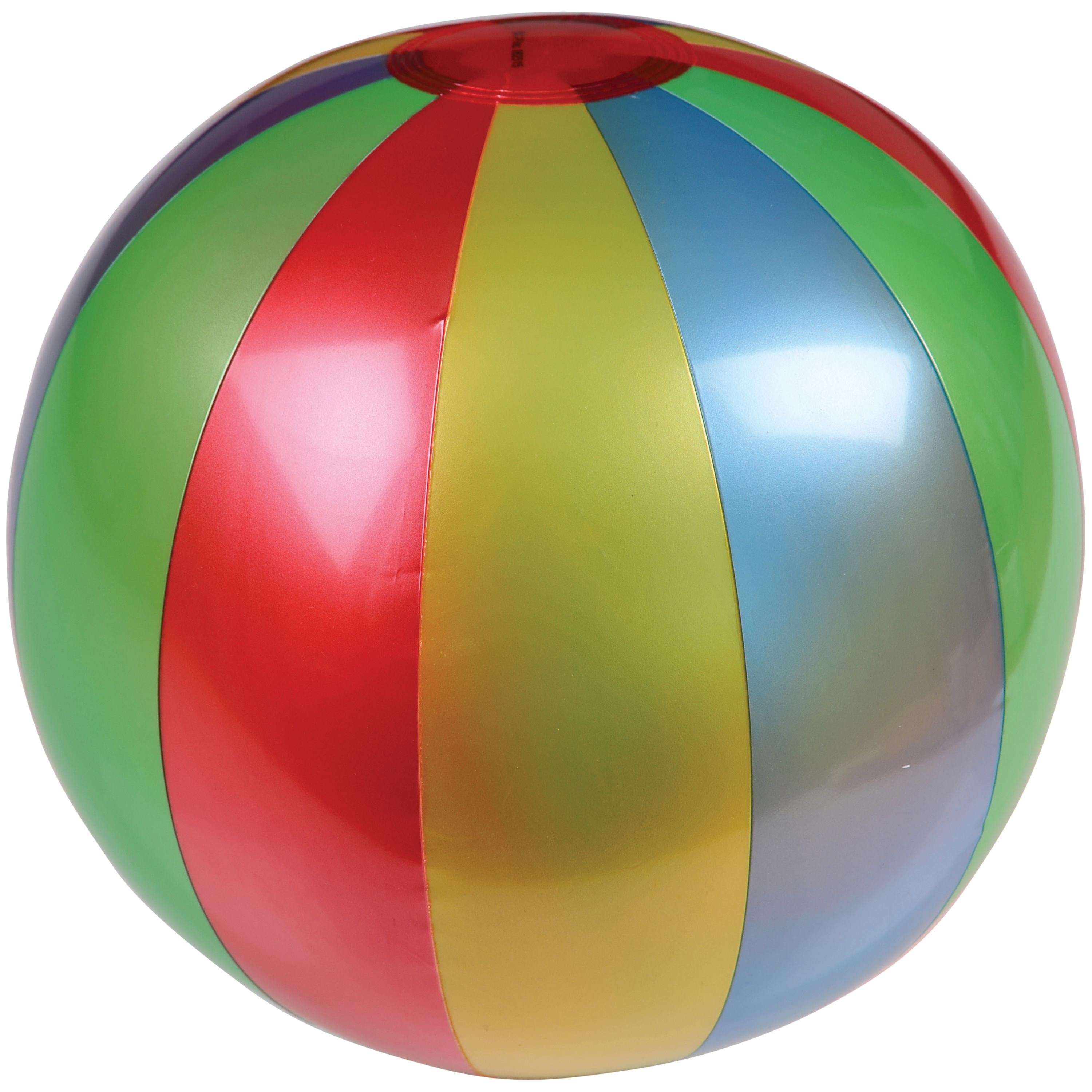 Rainbow Inflatable Beach Balls – 12 Pack, 9"