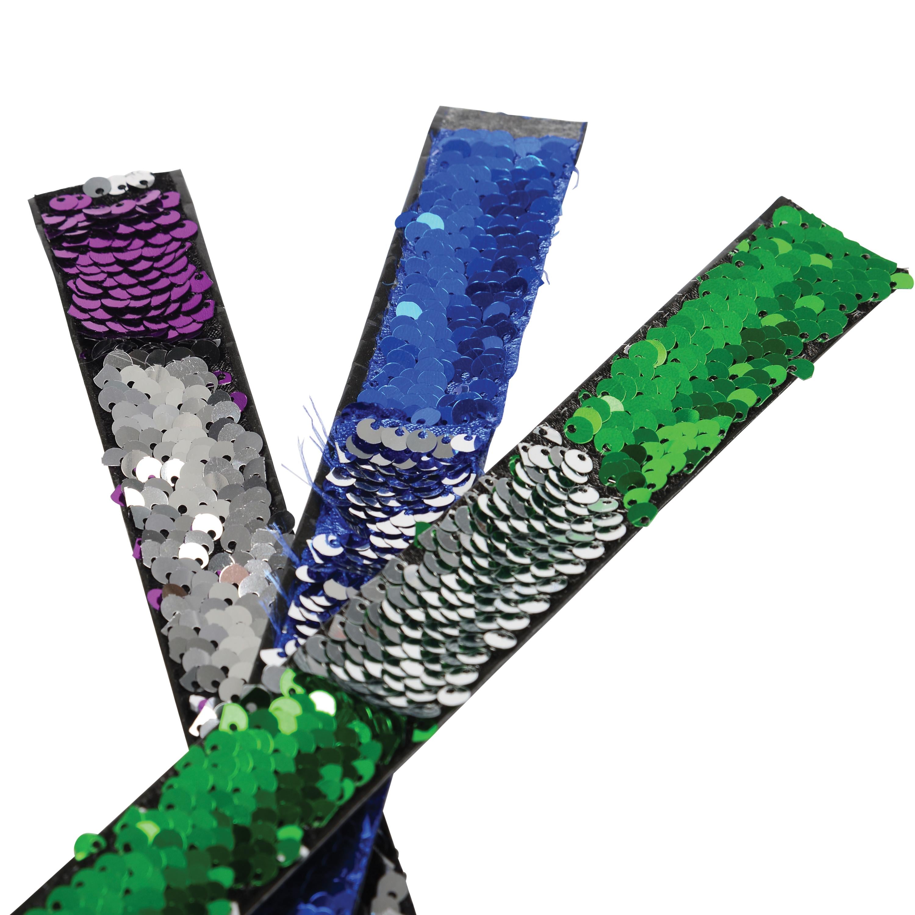 Tactile Sensory Calming Sequin Bracelets - Set of 6