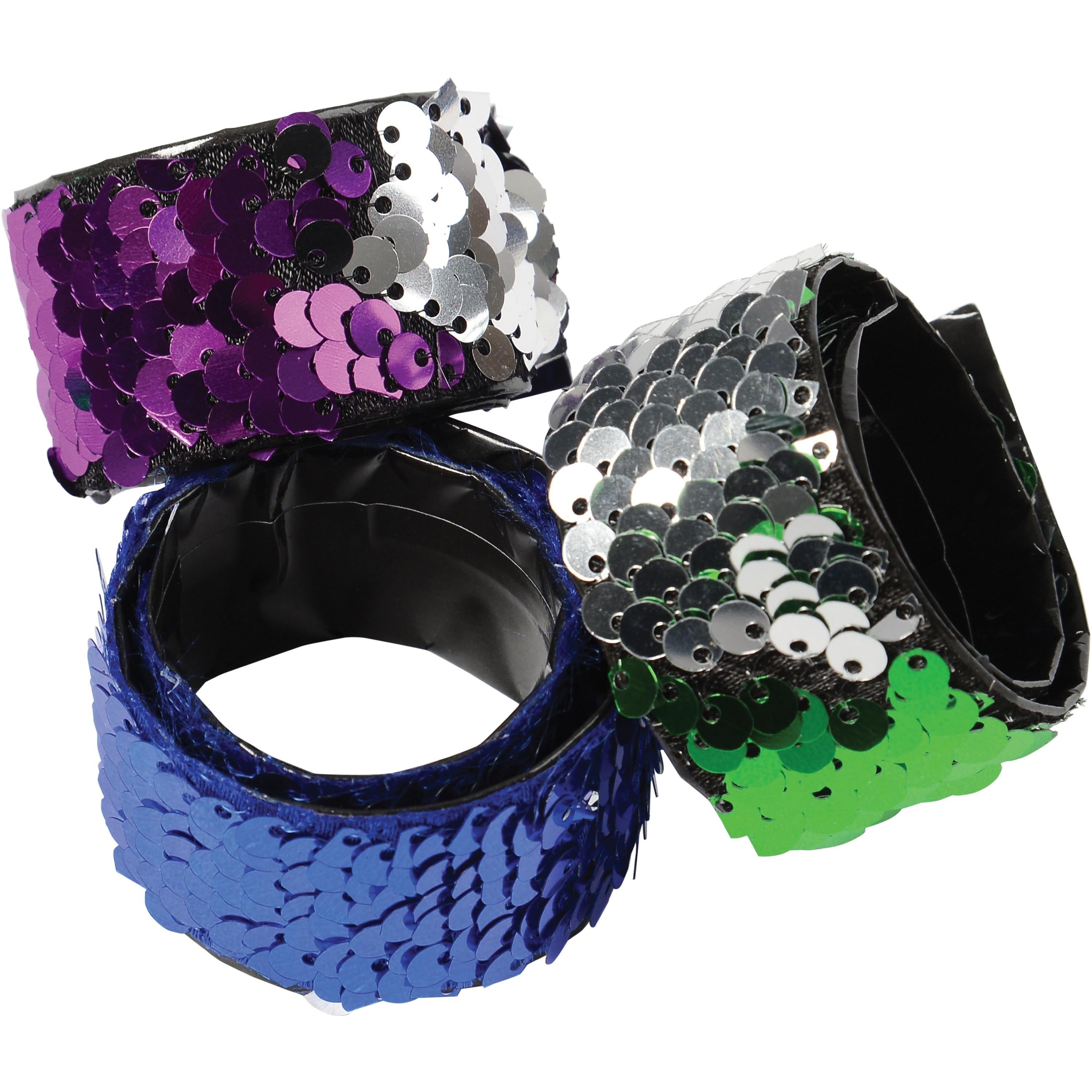 Tactile Sensory Calming Sequin Bracelets - Set of 6
