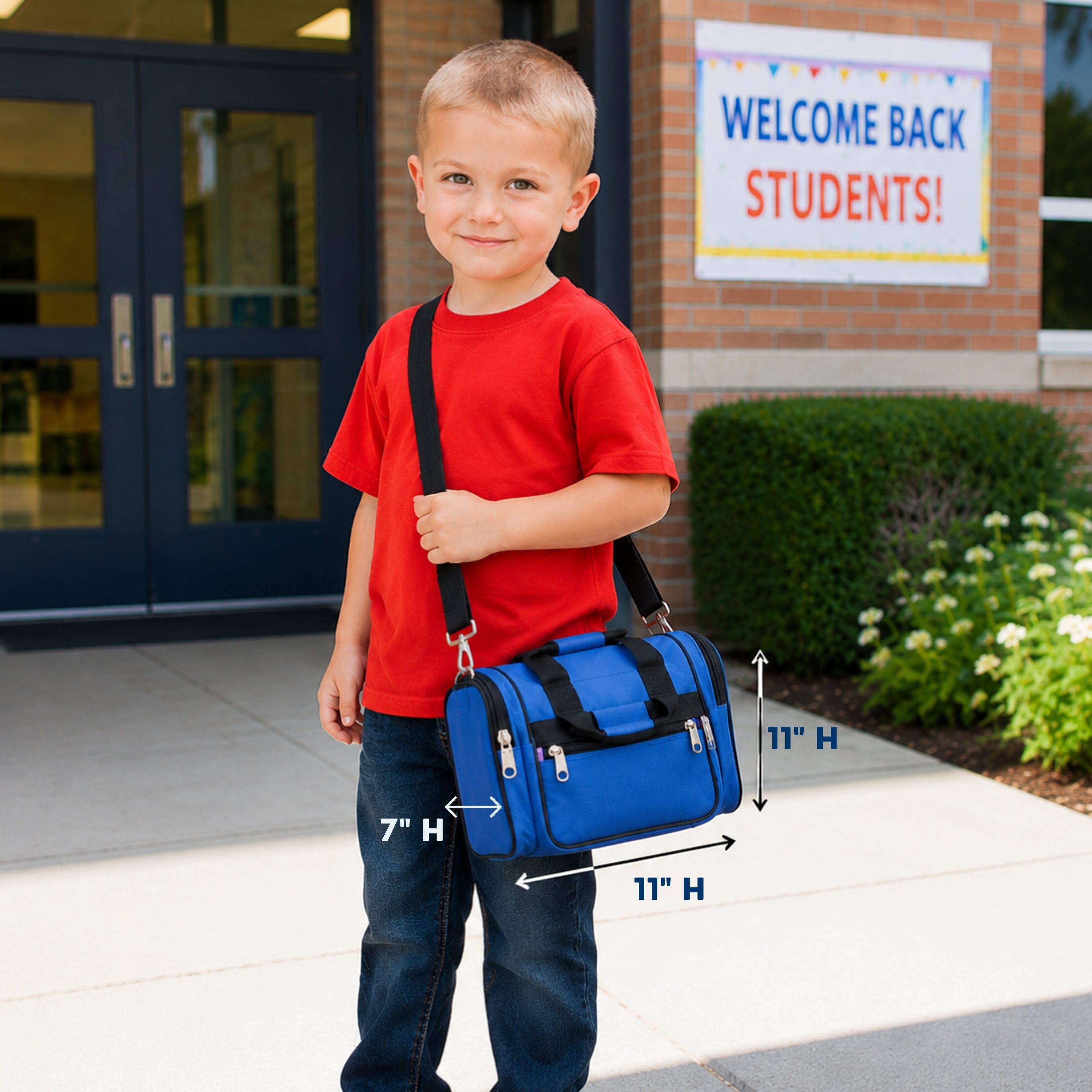 11" x 11" All Purpose Duffle Bag - Blue