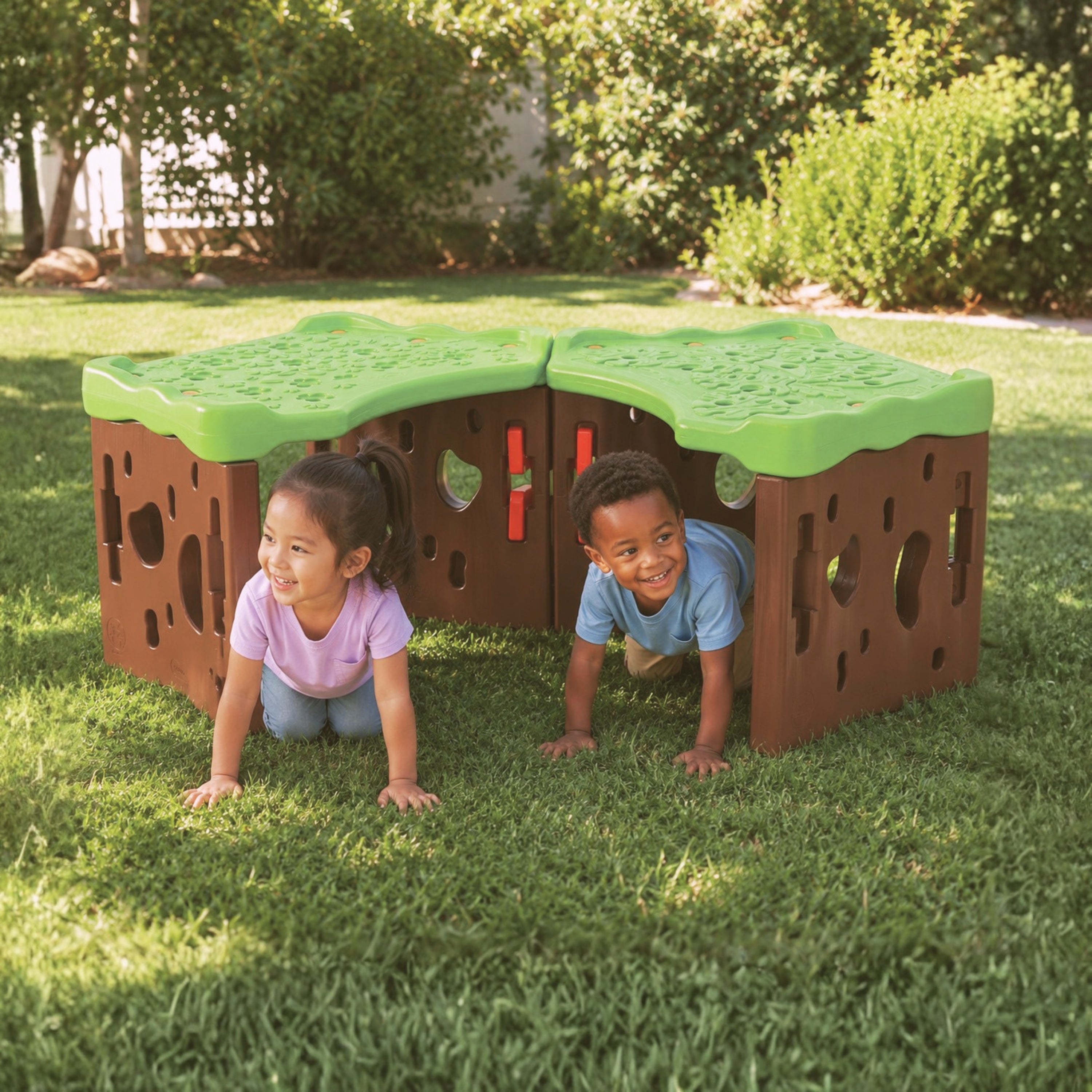 Forest Tunnel Crawl & Balance Play Set | 6-Piece Modular Gross Motor Activity Center