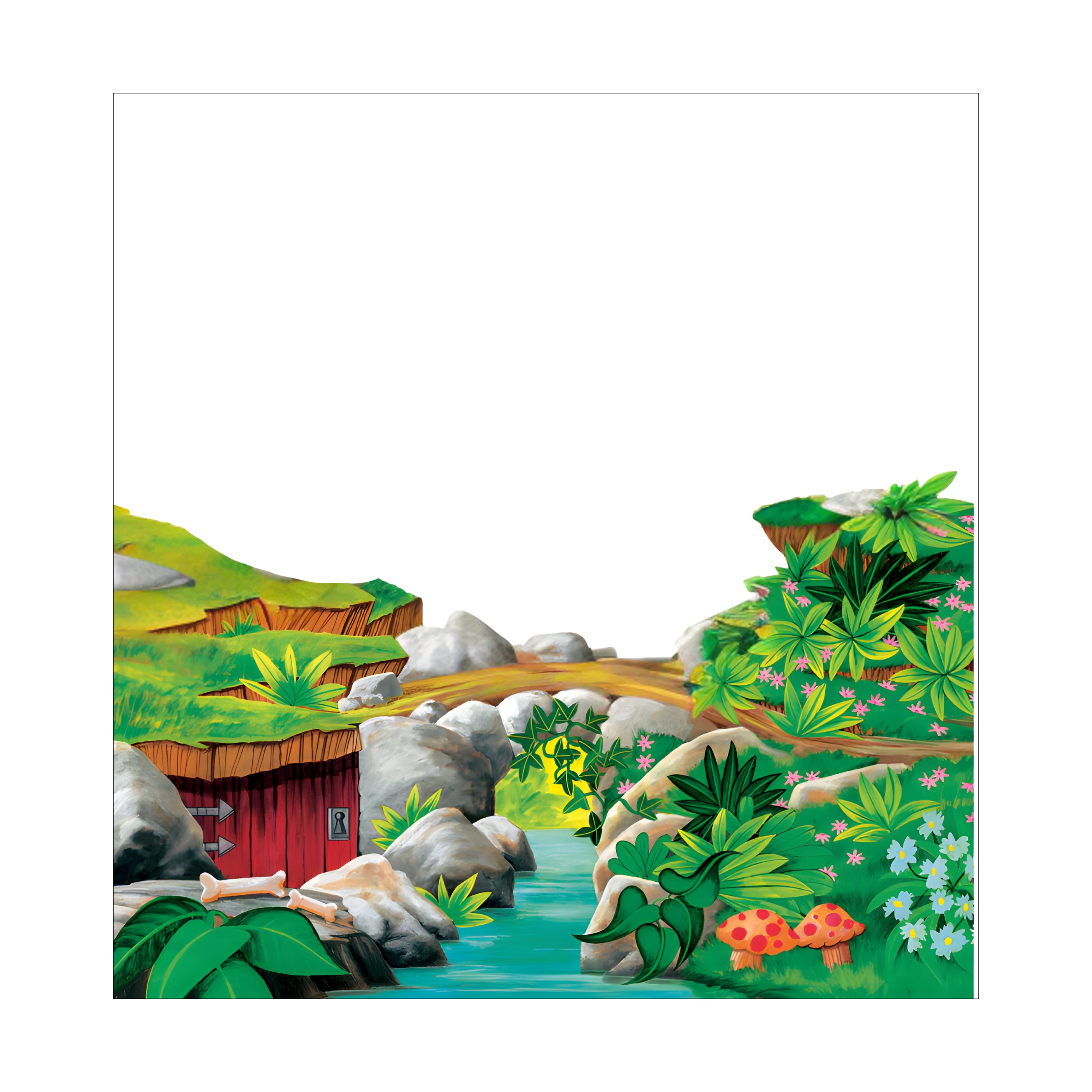 The Three Billy Goats Gruff Background & Felt Set