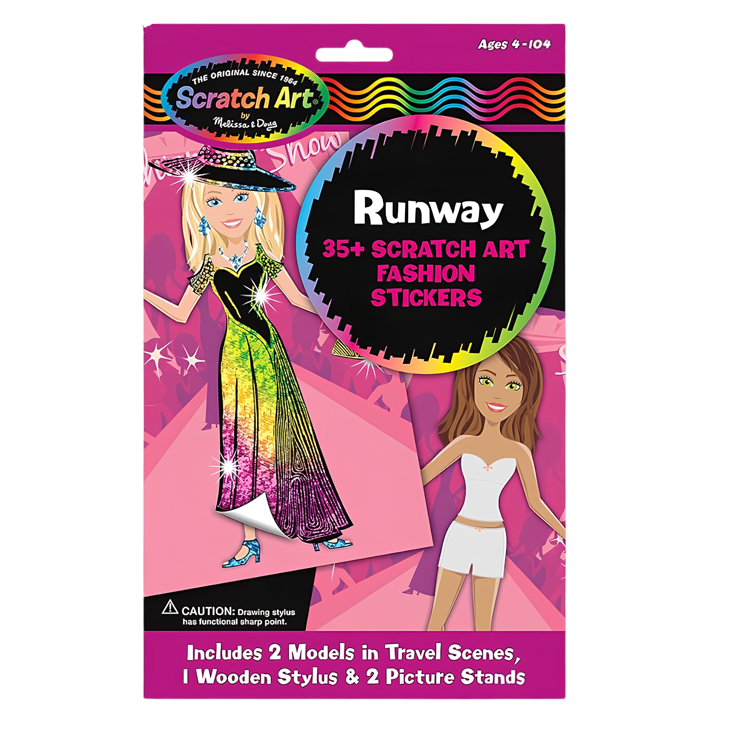 Scratch Art Fashion Runway Stickers