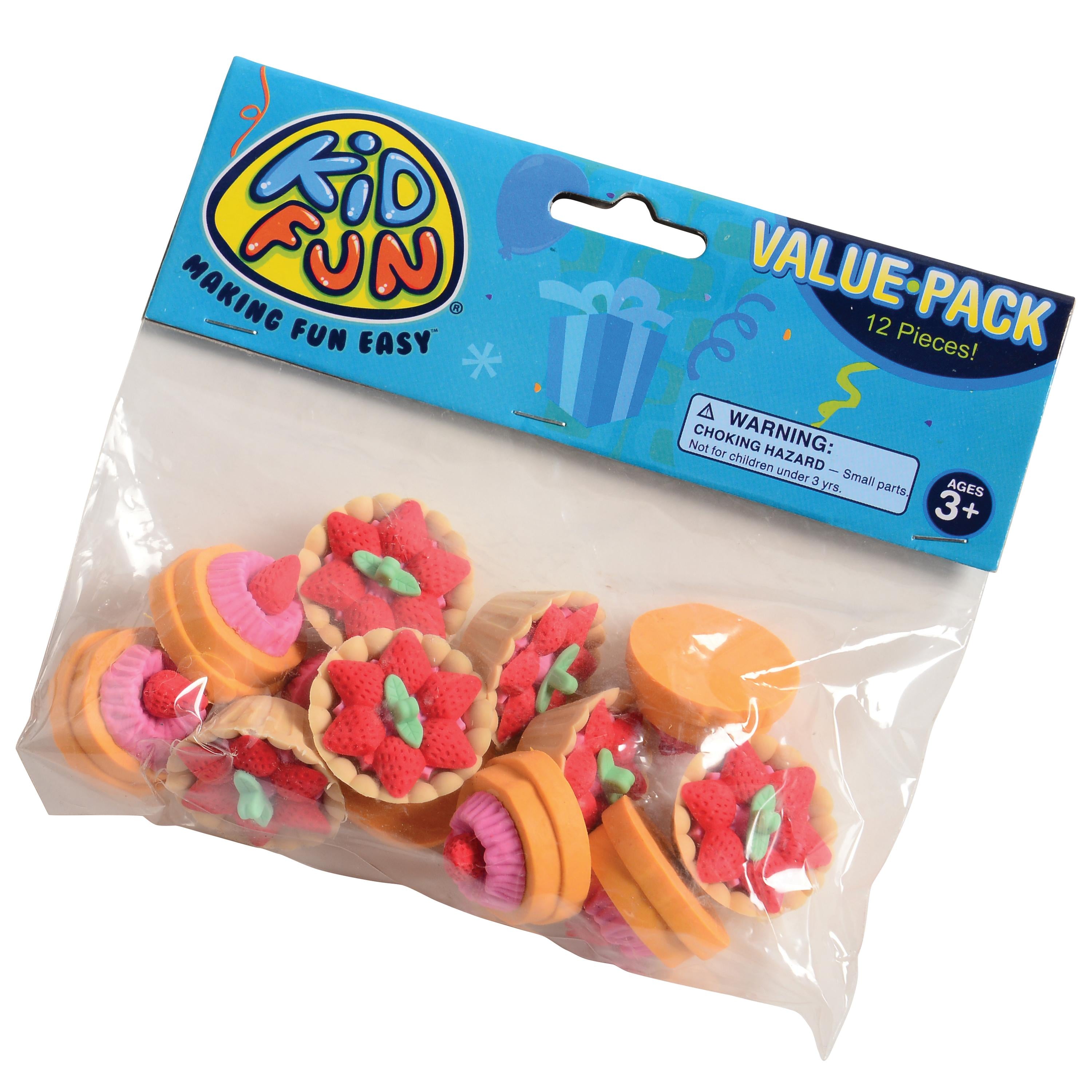 Dessert Erasers for Kids – 12 Pack Fine Motor Classroom & Camp Prizes