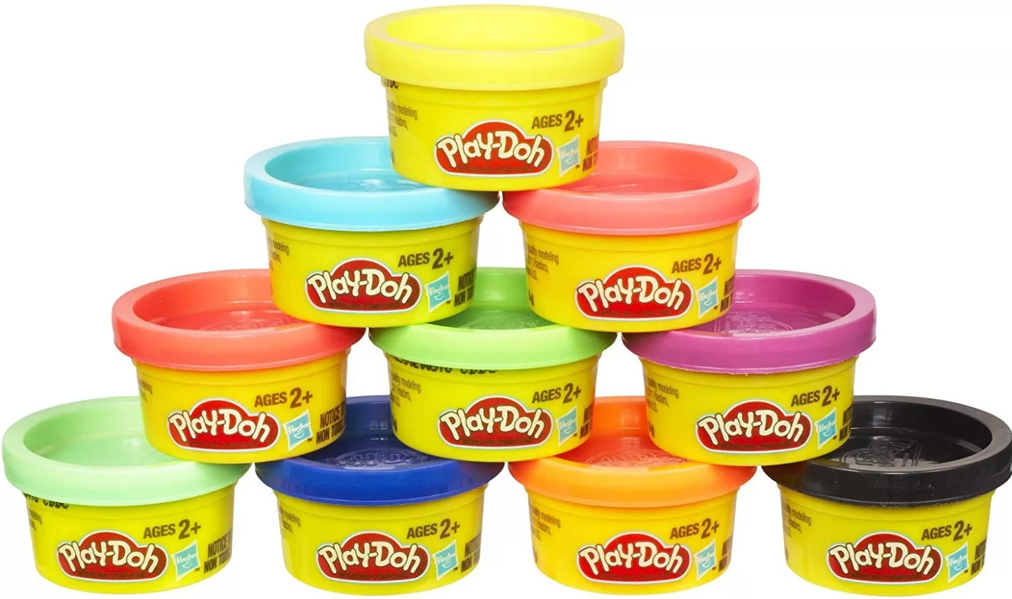 Play-Doh Mini Dough Classroom Pack – 10 Individual Tubs for Ages 2+
