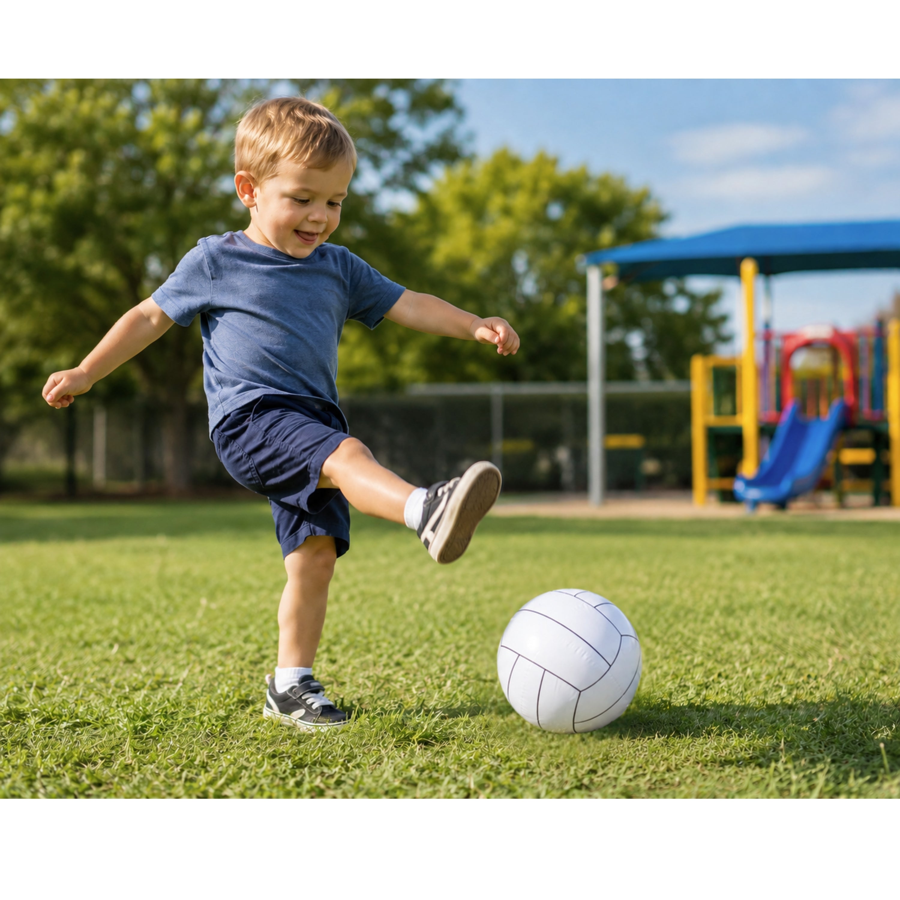 Lightweight Inflatable Toss & Kick Ball - Set of 12