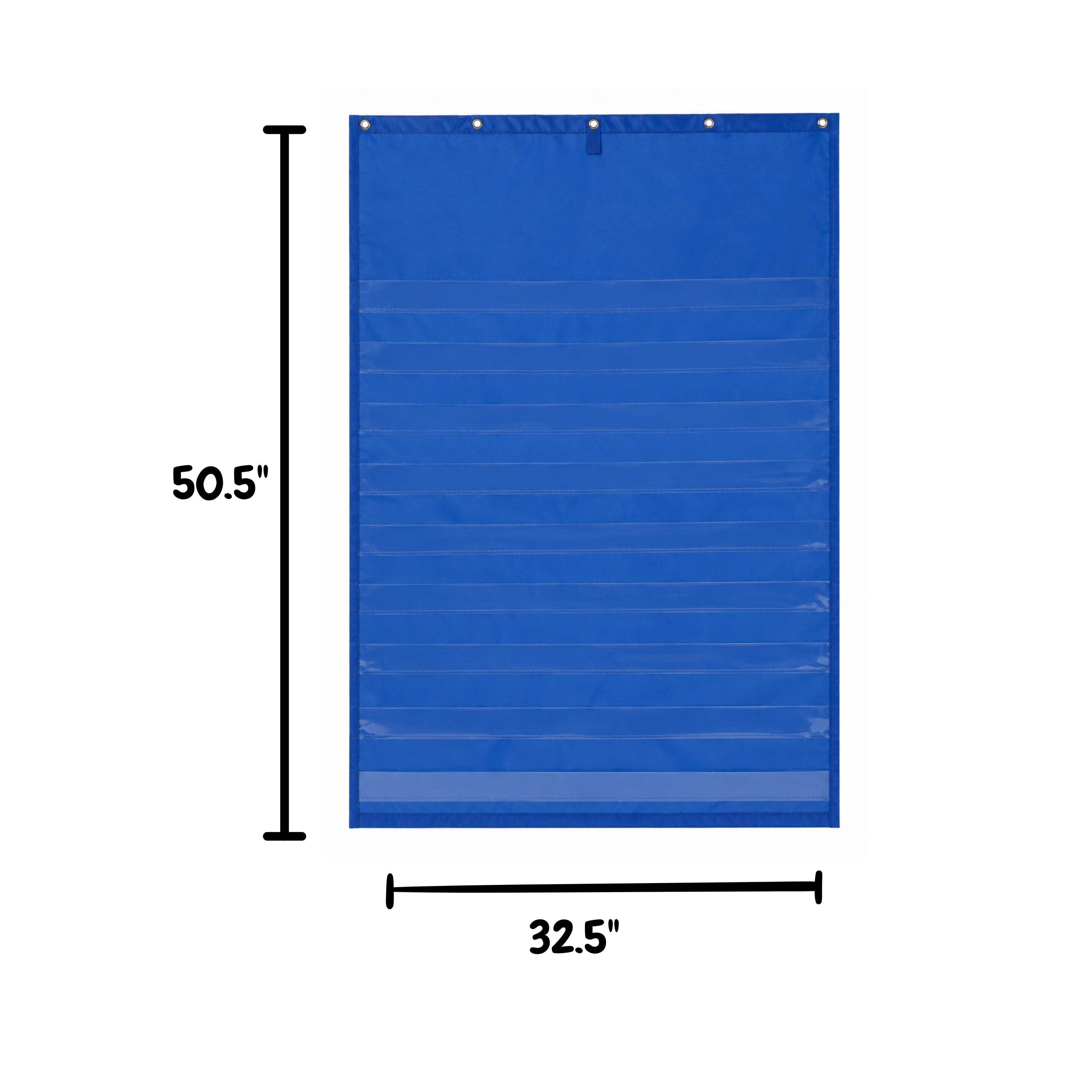 Nylon Pocket Wall Chart – 10-Row Classroom Organizer