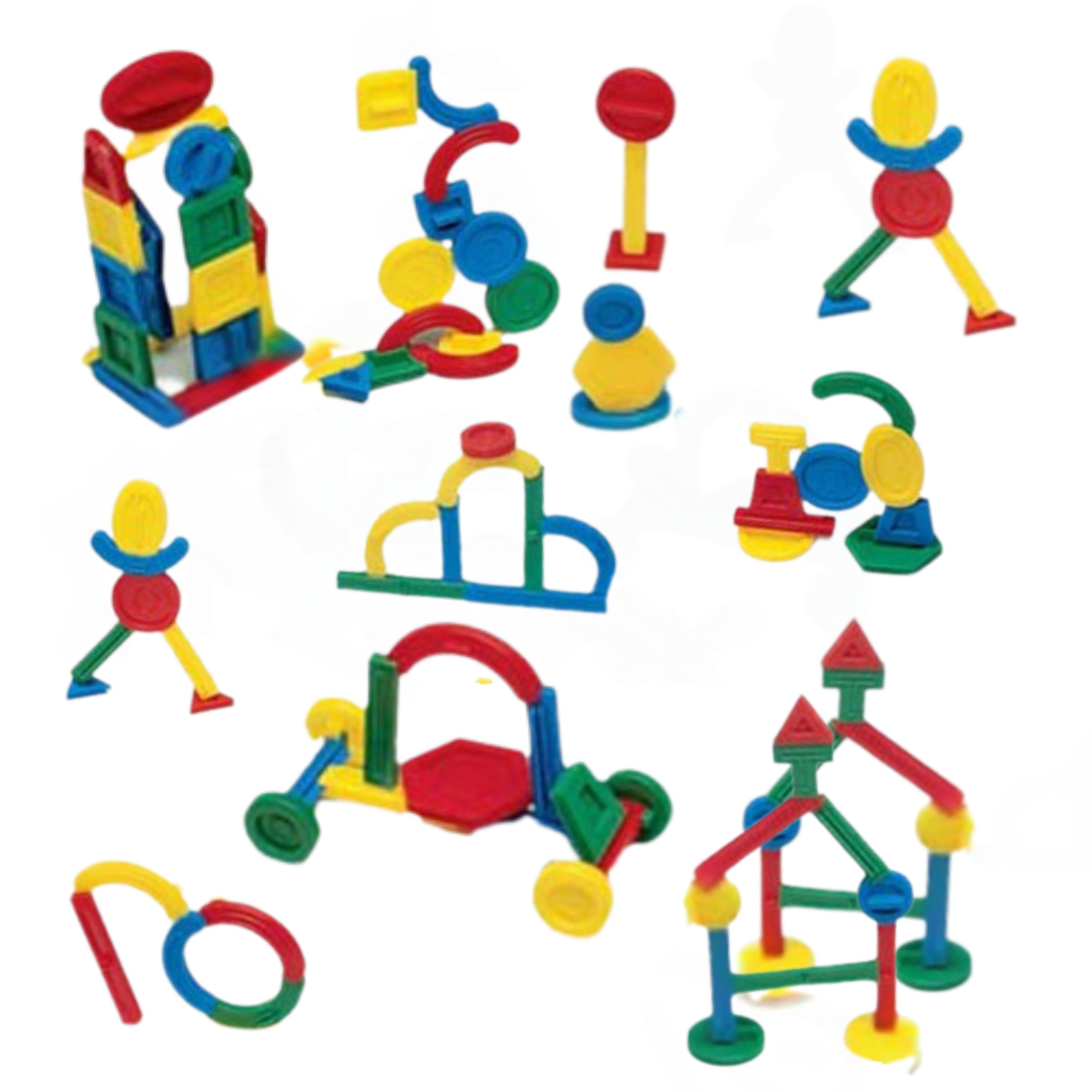 Building Shapes 300-Piece Set – STEM Construction Toy for Preschool and Early Education
