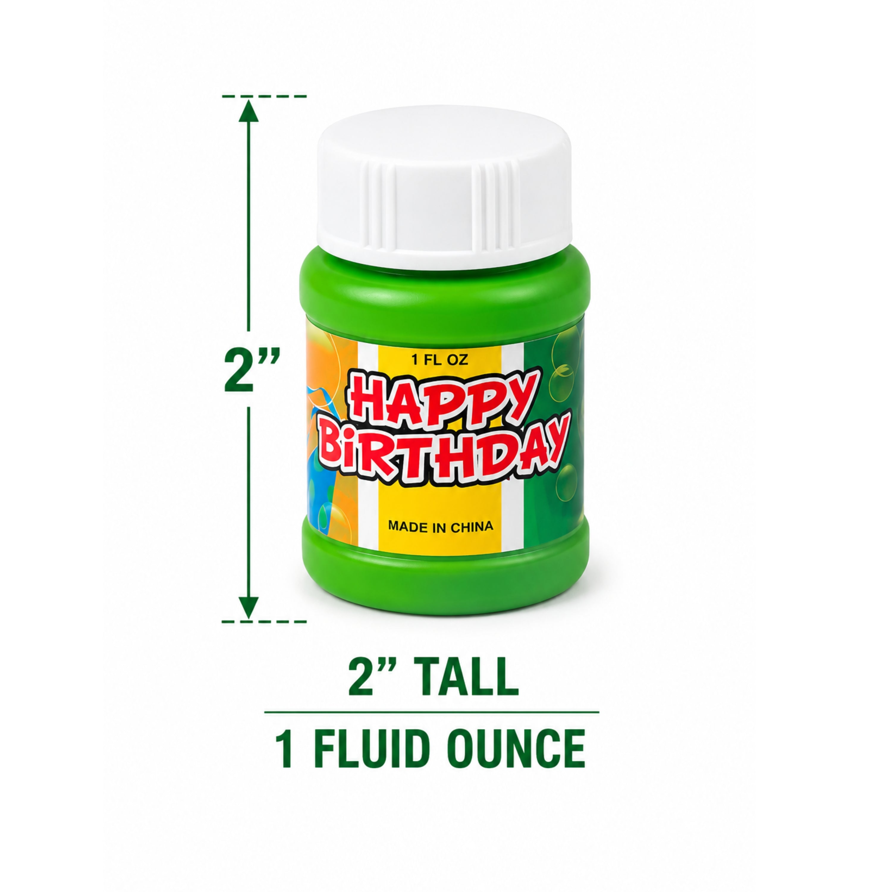 Birthday Celebration Bubbles – Classroom Birthday Bubbles, 1 fl oz Bottles, Set of 24